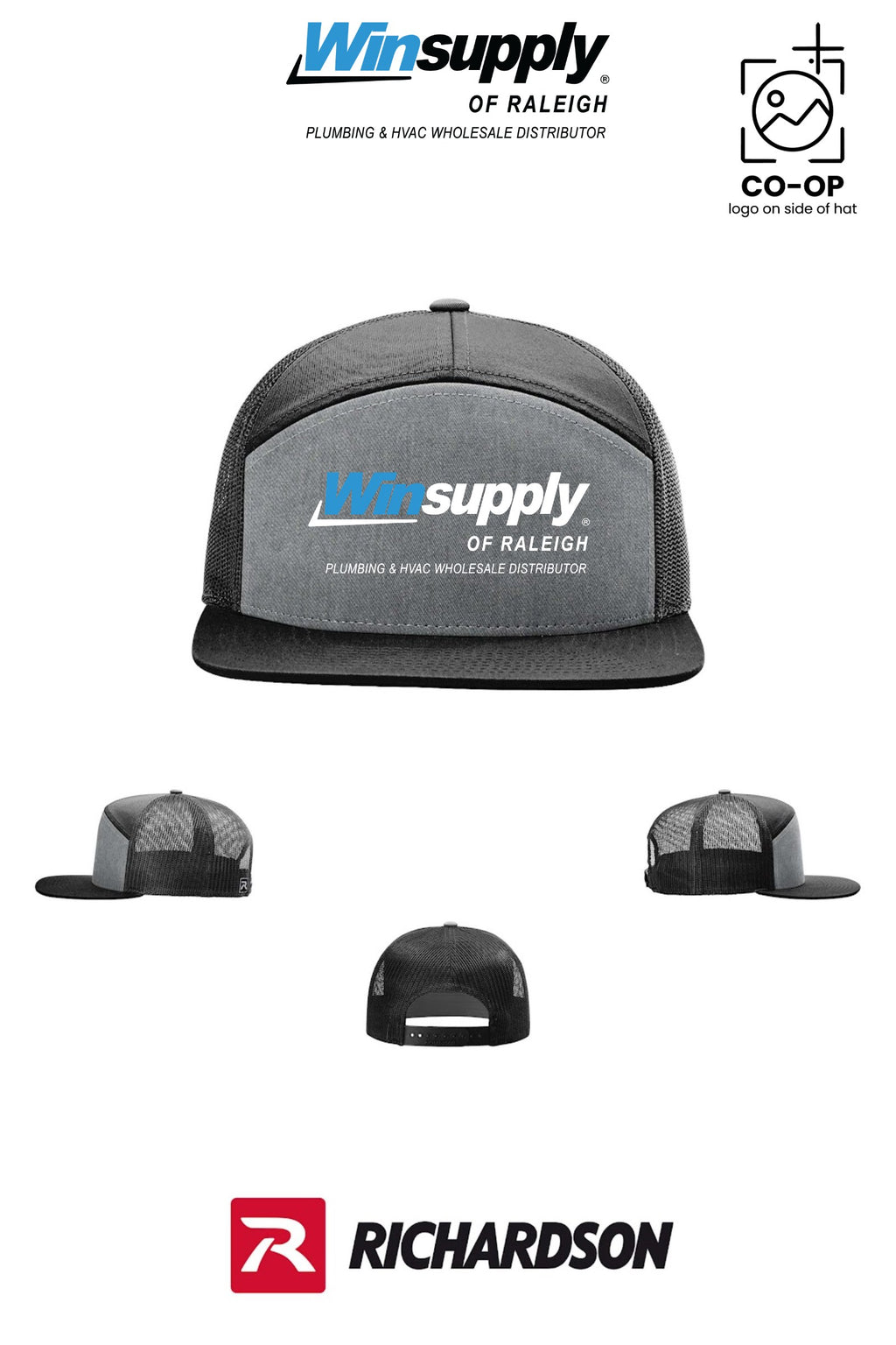 Richardson 168 Seven-Panel Trucker - Winsupply of Raleigh