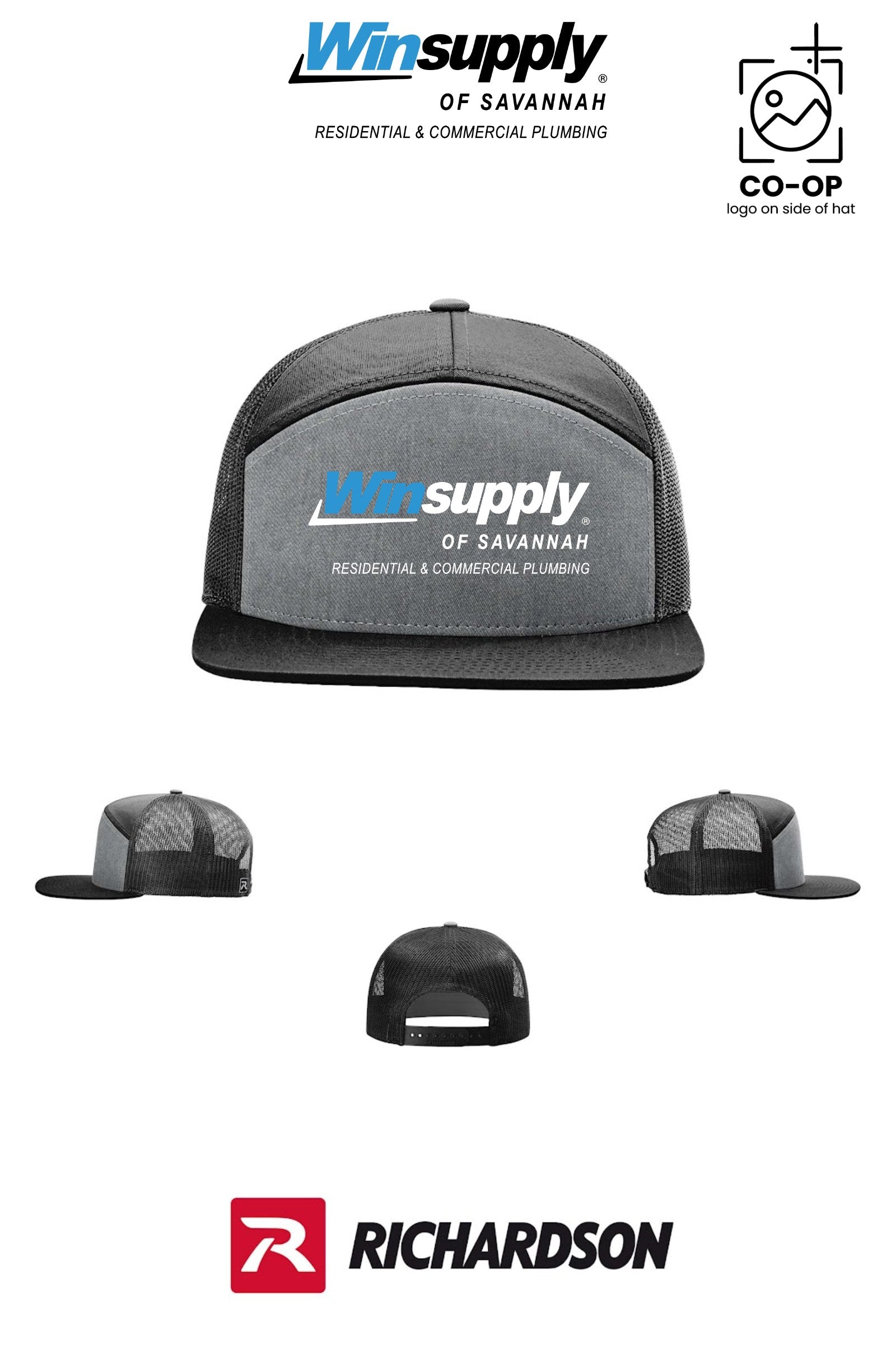 Richardson 168 Seven-Panel Trucker - Winsupply of Savannah