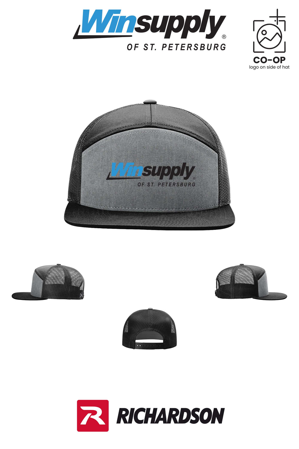 Richardson 168 Seven-Panel Trucker - Winsupply of St. Petersburg