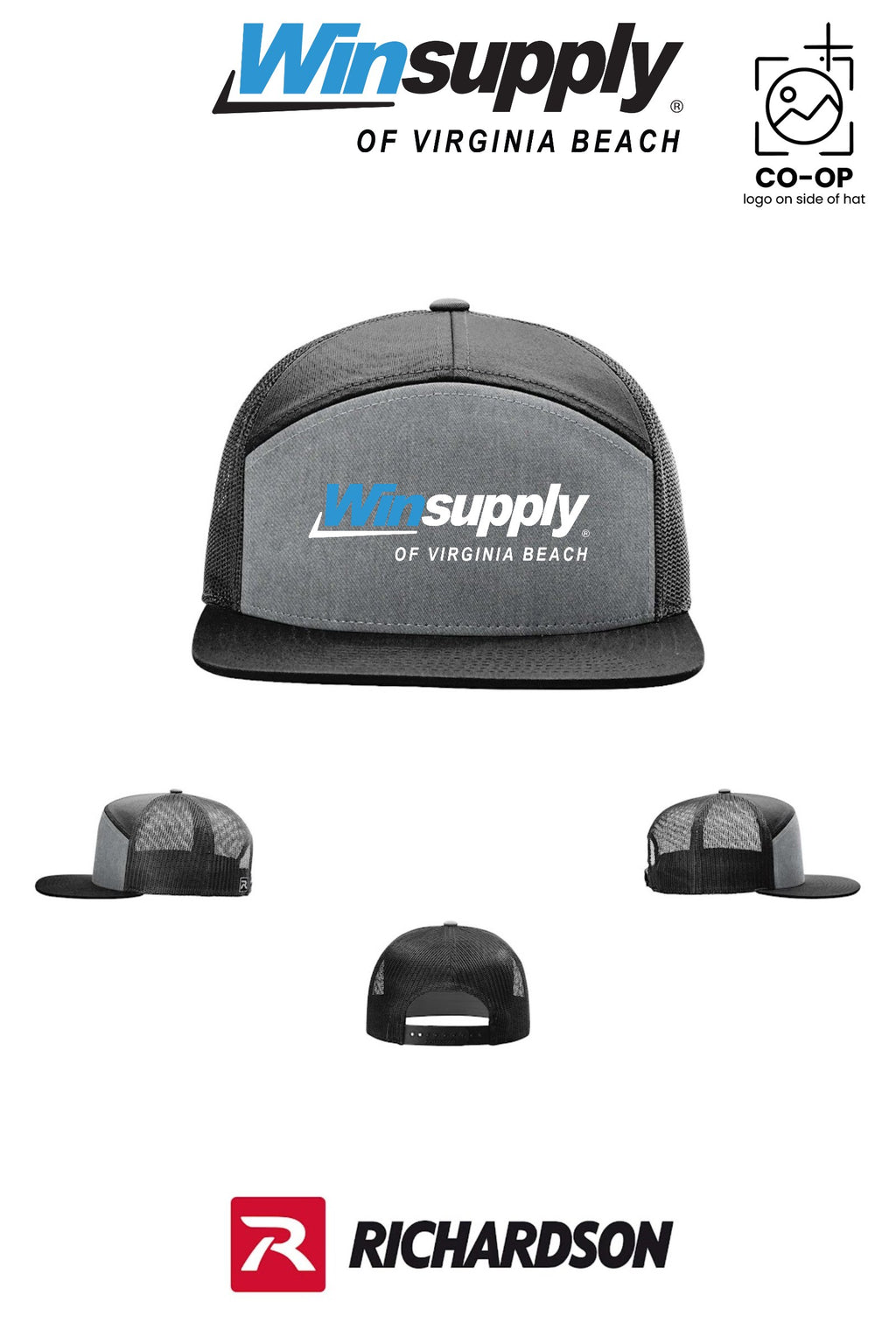 Richardson 168 Seven-Panel Trucker - Winsupply Virginia Beach VA