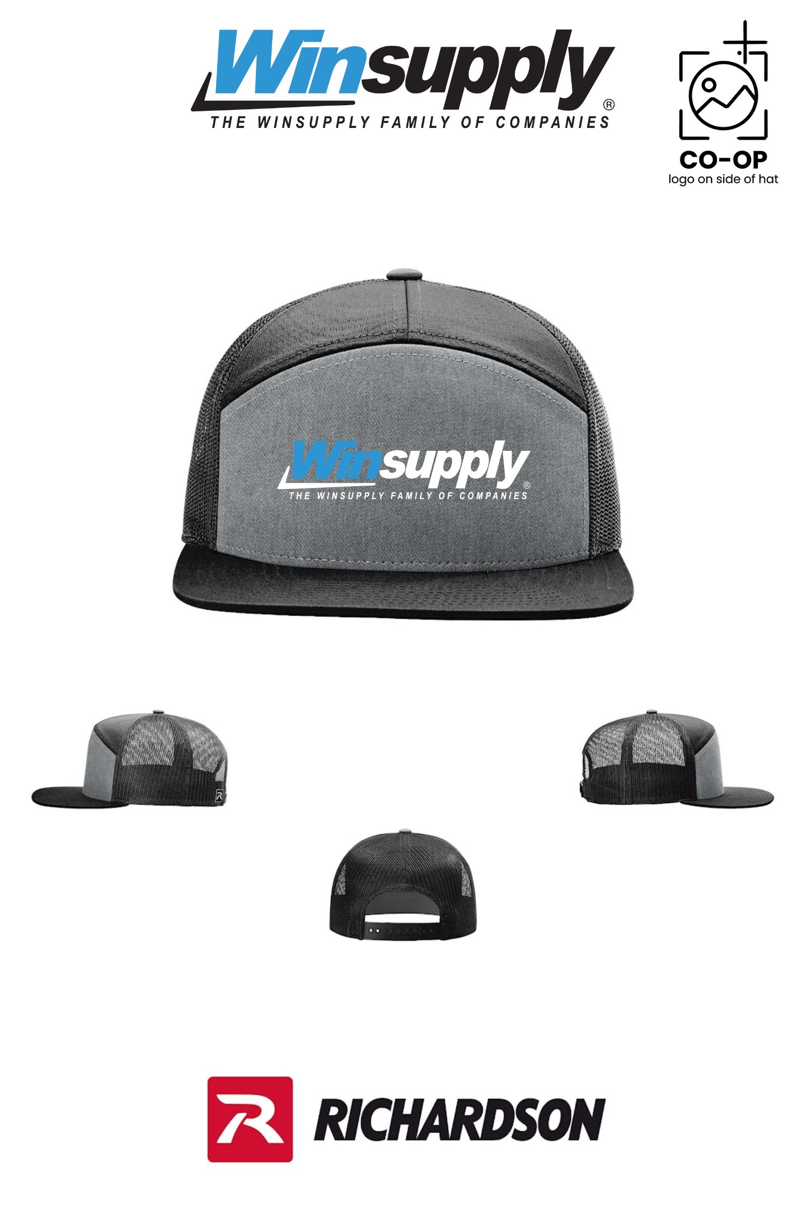Richardson 168 Seven-Panel Trucker - Winsupply of West Hartford