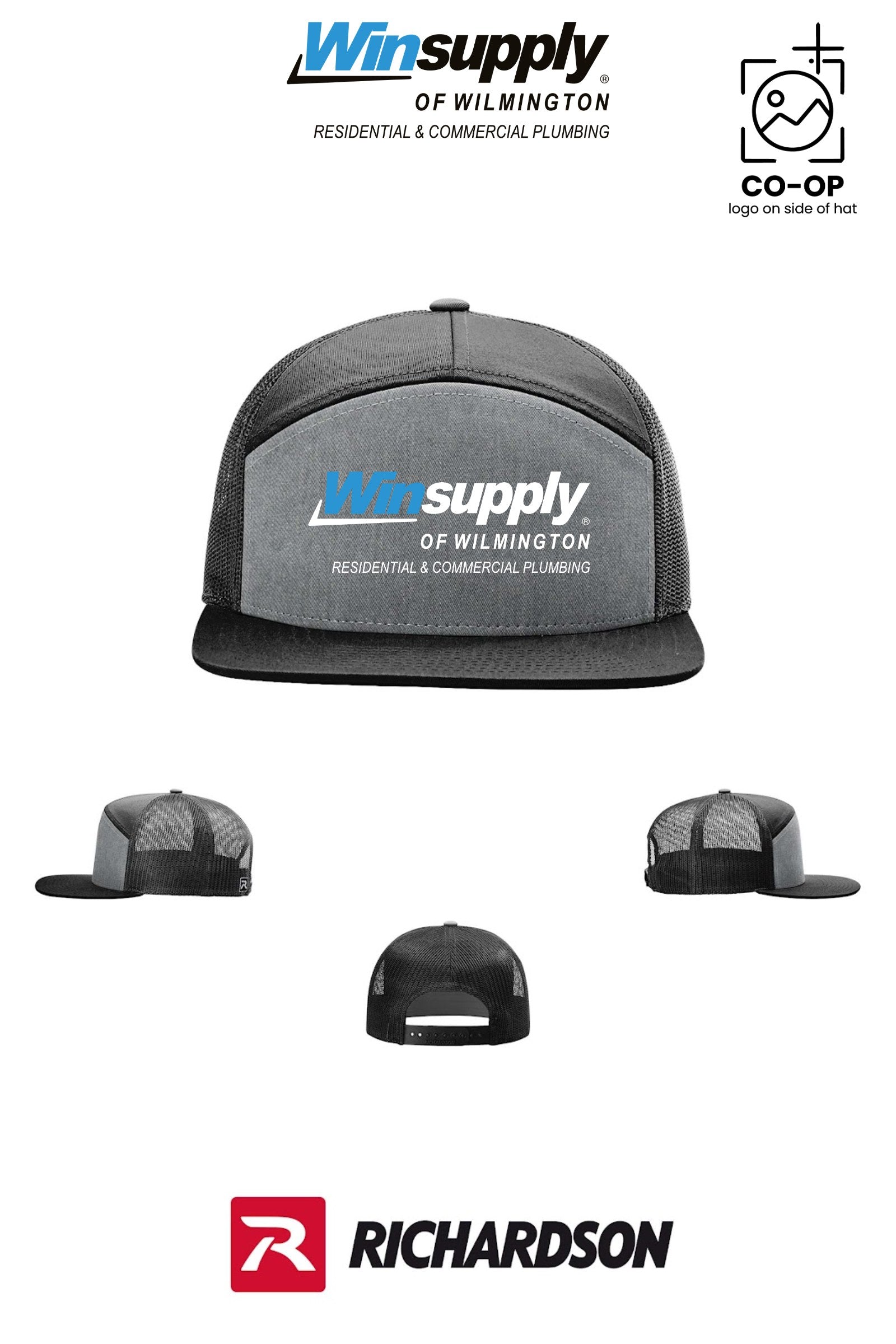 Richardson 168 Seven-Panel Trucker - Winsupply of Wilmington