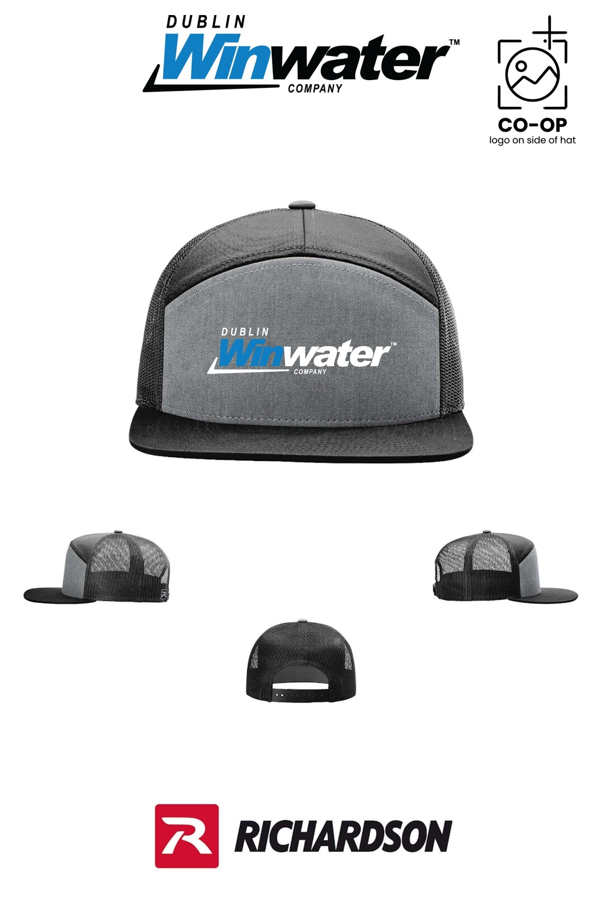 Richardson 168 Seven-Panel Trucker - Dublin Winwater