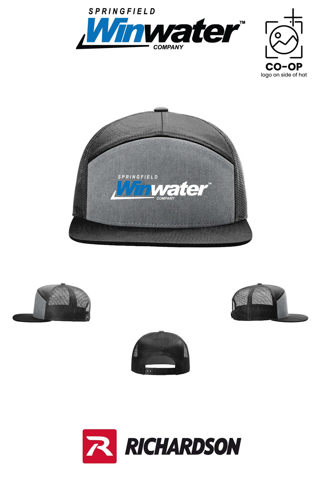 Richardson 168 Seven-Panel Trucker - Springfield Winwater
