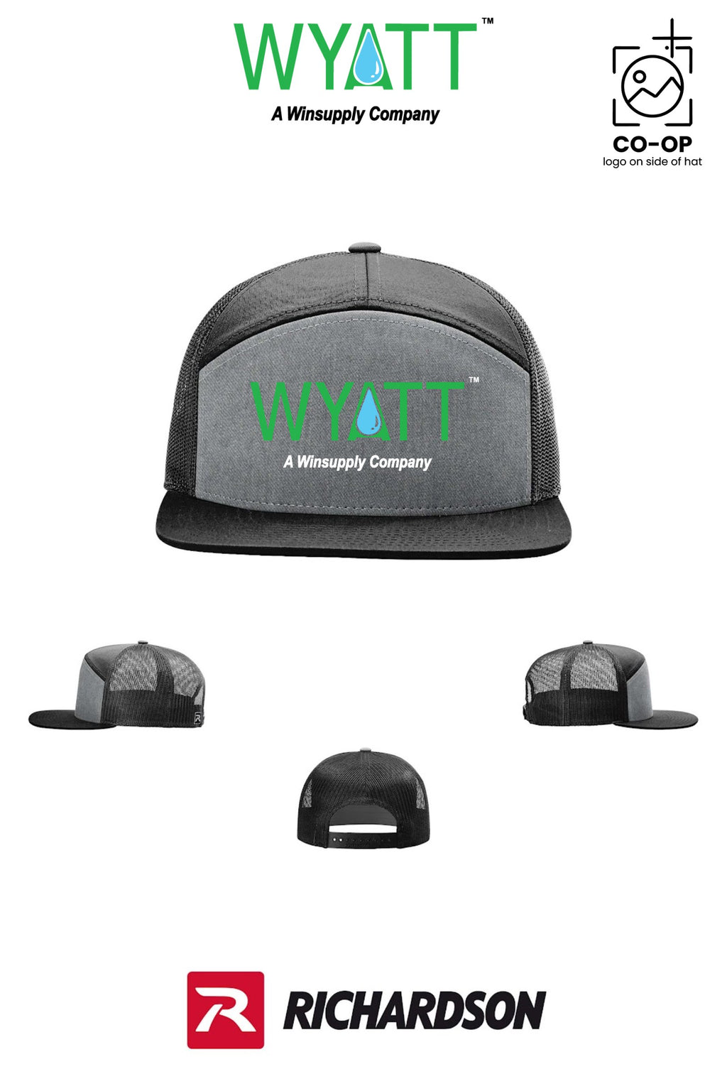 Richardson 168 Seven-Panel Trucker - Wyatt Irrigation of Santa Rosa