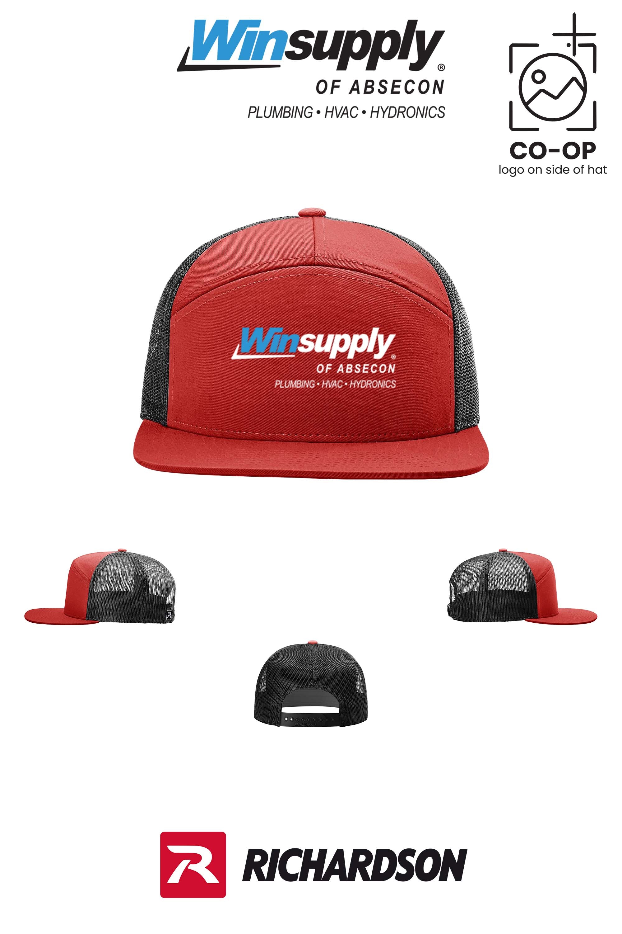 Richardson 168 Seven-Panel Trucker- Winsupply of Absecon