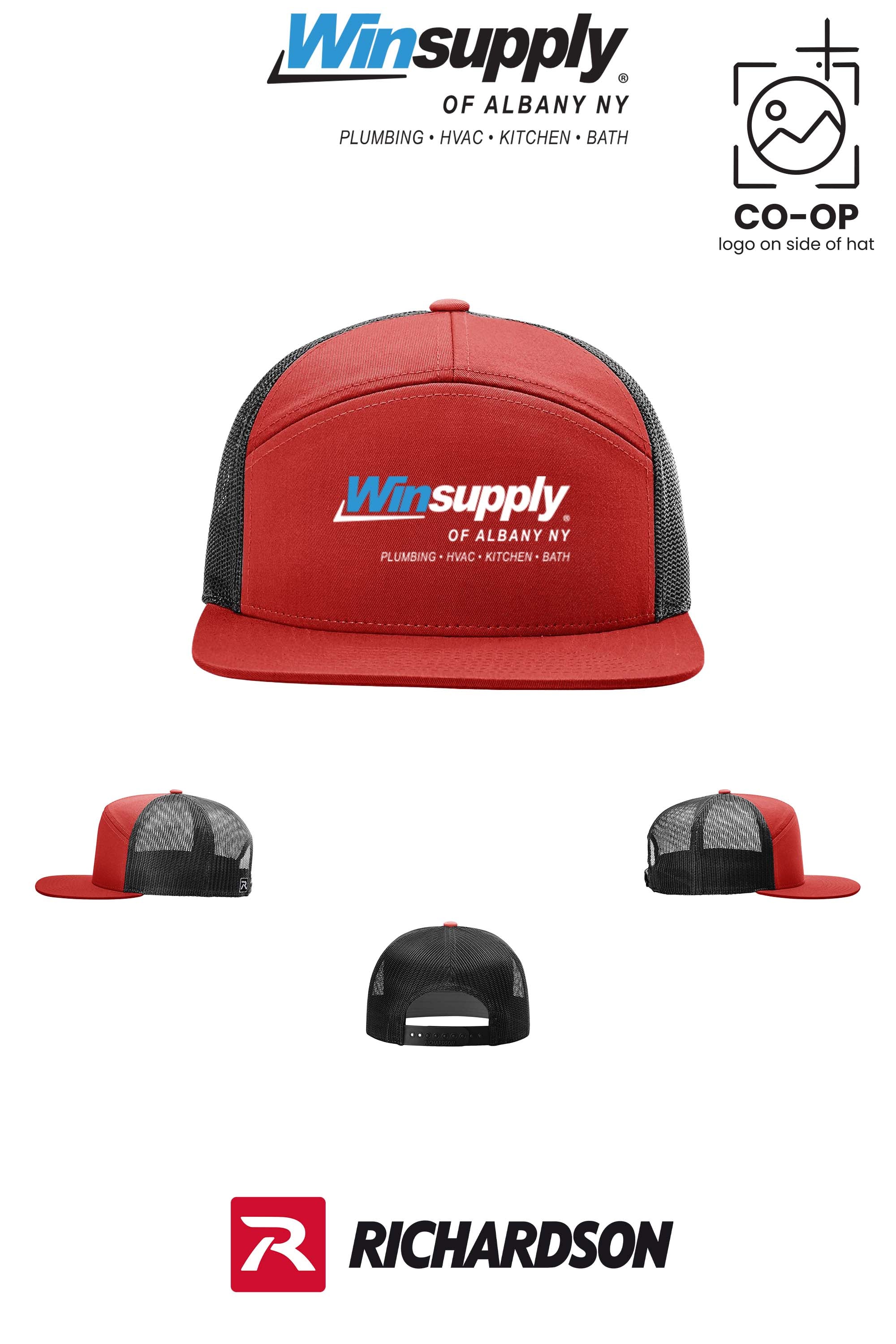 Richardson 168 Seven-Panel Trucker- Winsupply of Albany NY