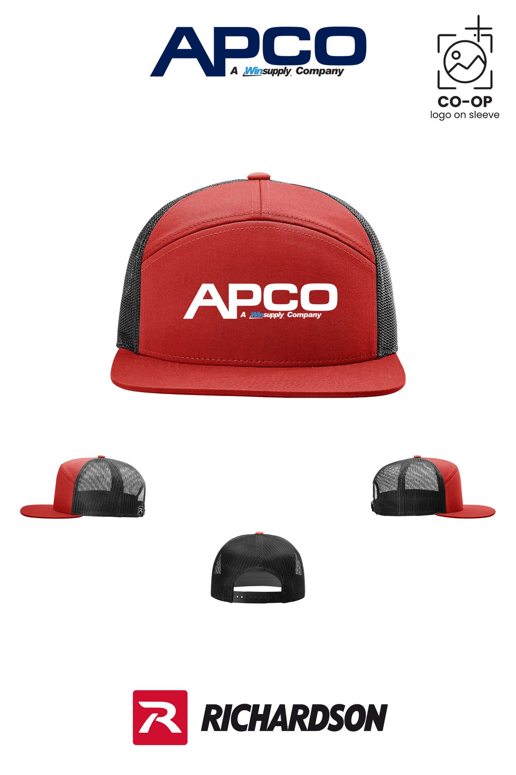 Richardson 168 Seven-Panel Trucker - APCO Supply - Indianapolis