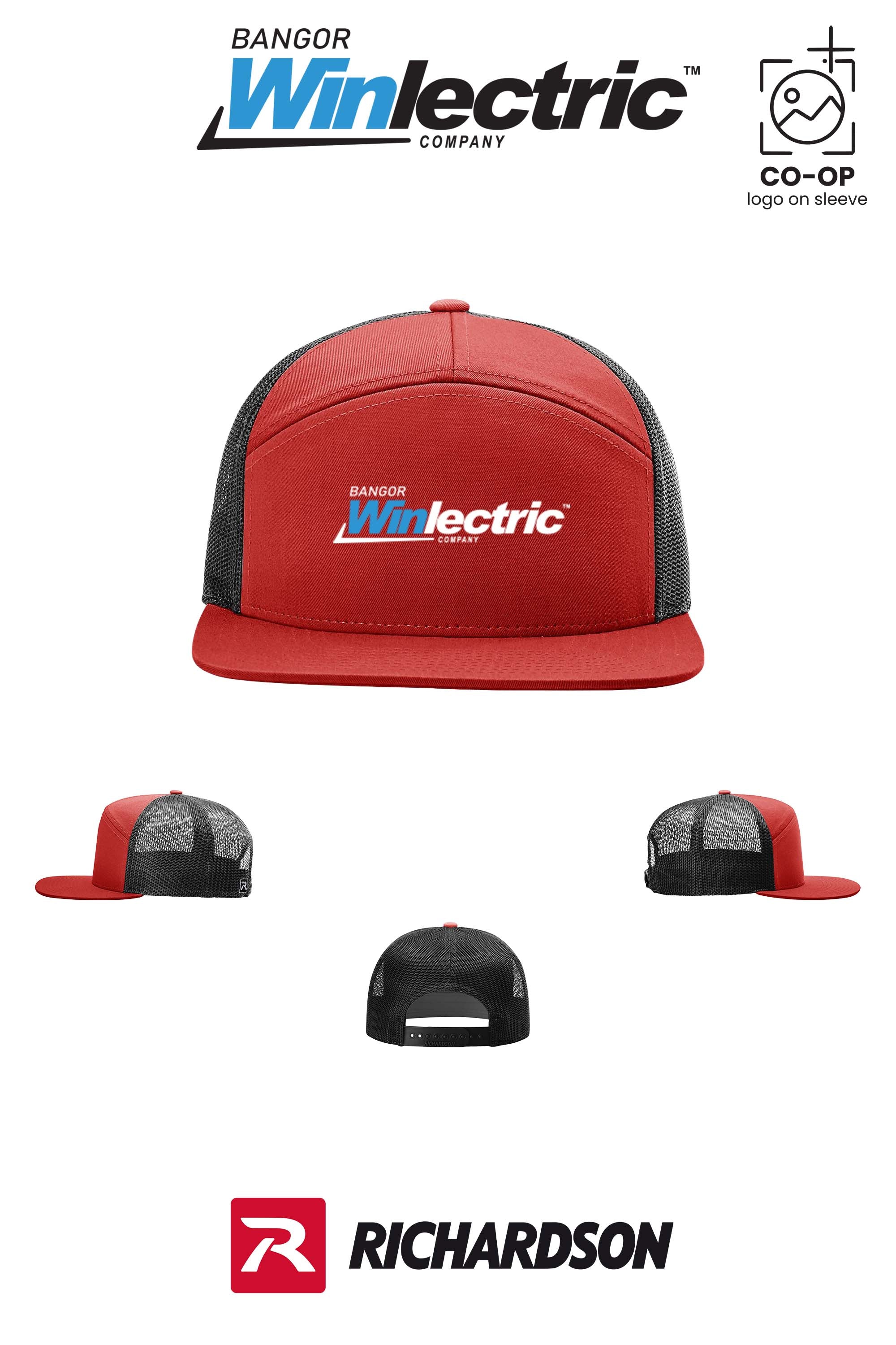 Richardson 168 Seven-Panel Trucker- Winlectric Bangor