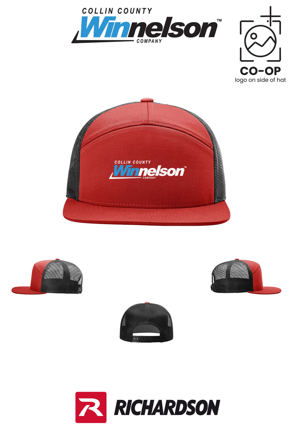 Richardson 168 Seven-Panel Trucker- Collin County Winnelson