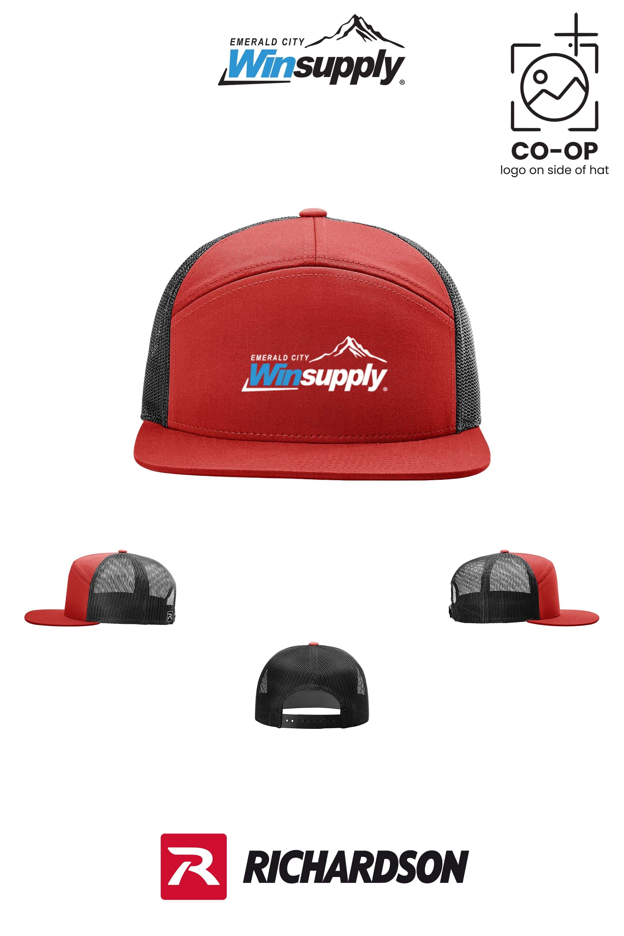 Richardson 168 Seven-Panel Trucker- Winsupply Emerald City