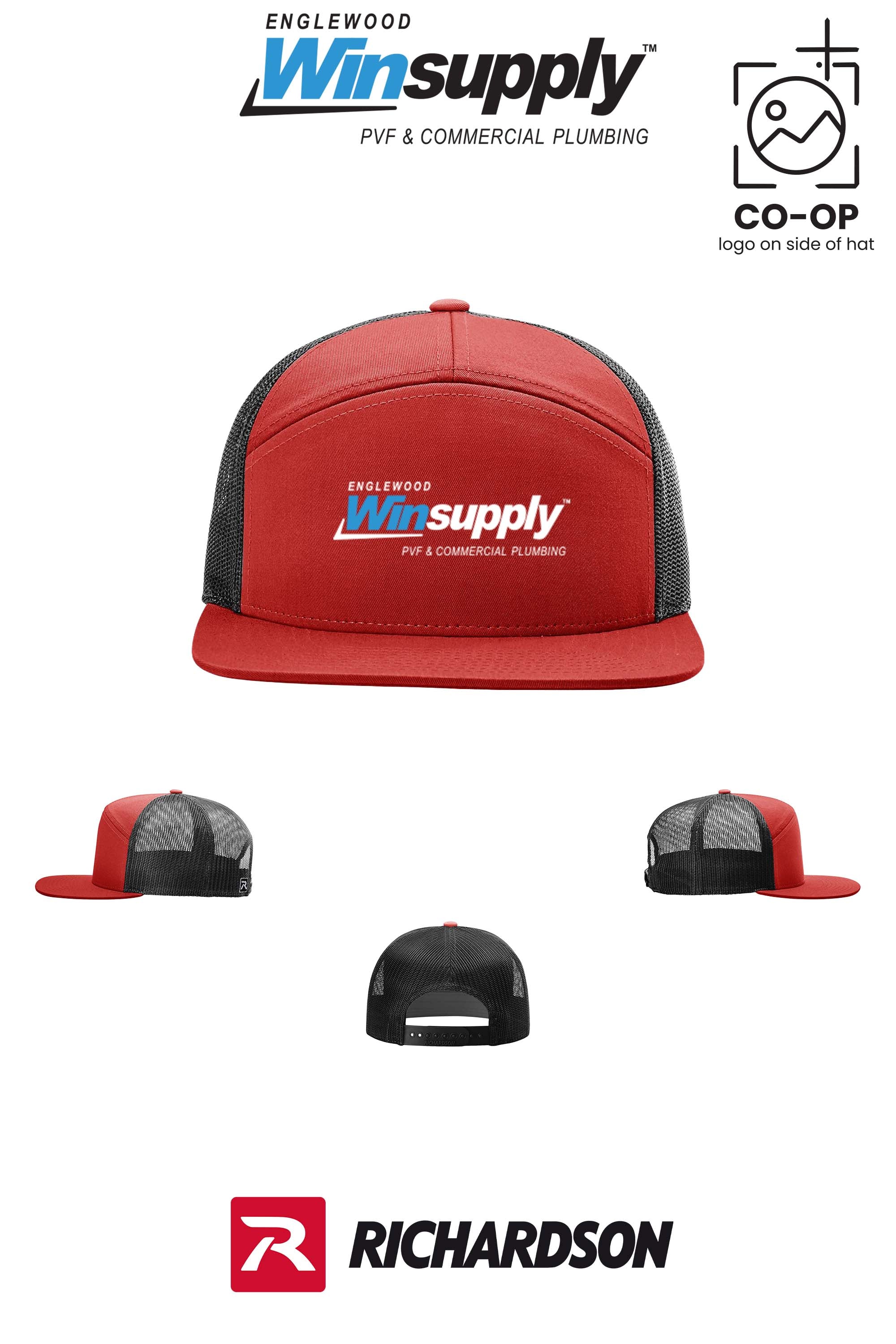 Richardson 168 Seven-Panel Trucker- Englewood Winsupply