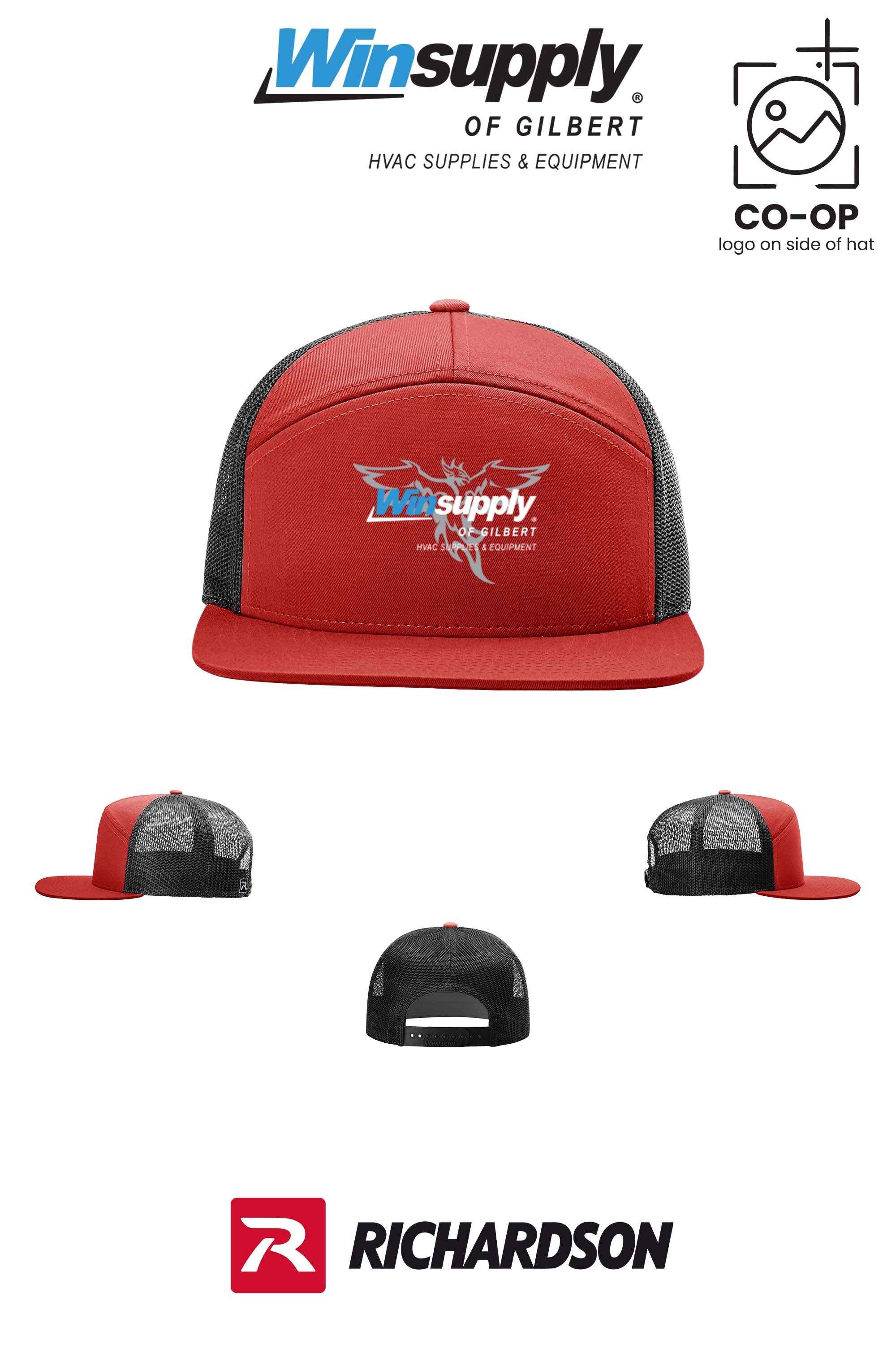 Richardson 168 Seven-Panel Trucker- Winsupply of Gilbert