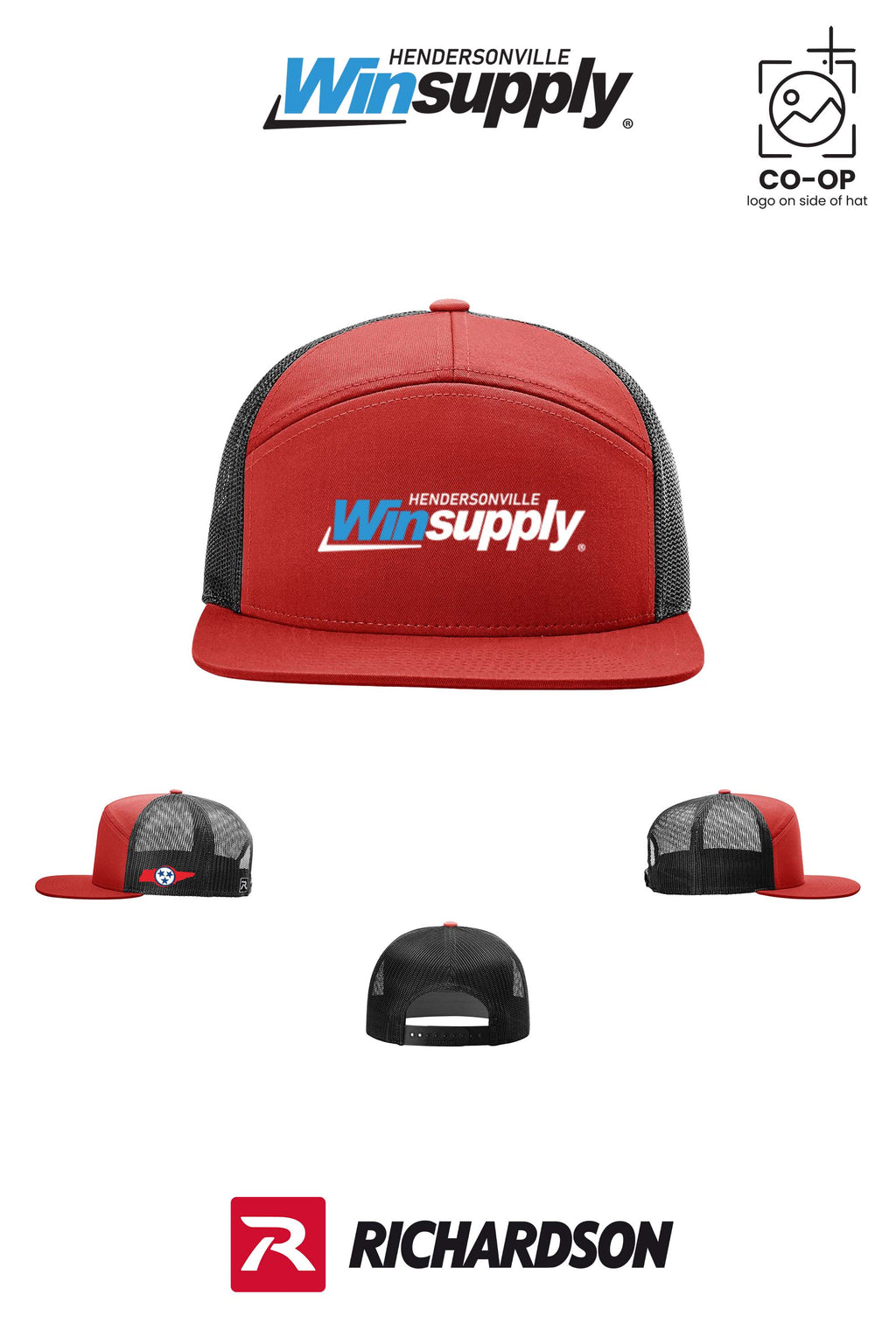 Richardson 168 Seven-Panel Trucker- Winsupply of Hendersonville
