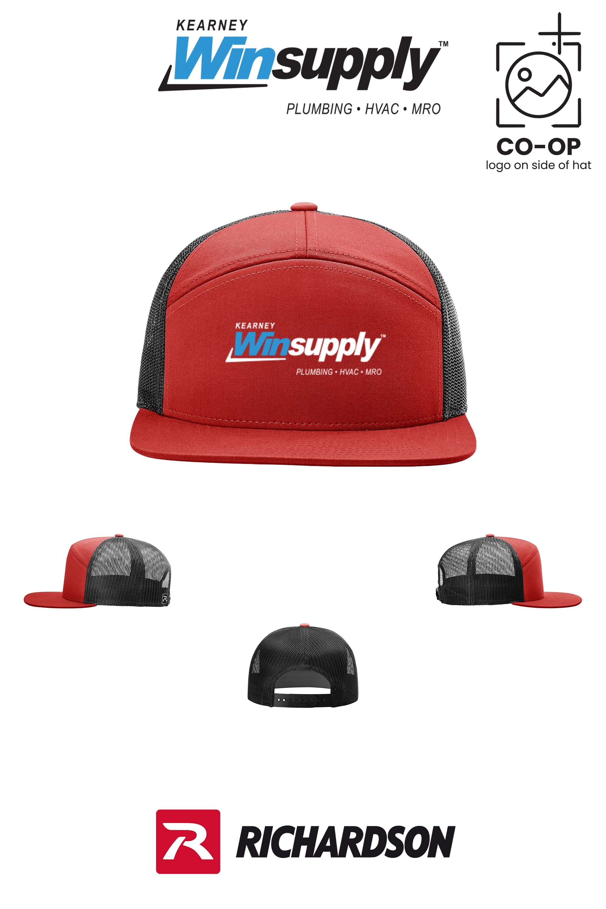 Richardson 168 Seven-Panel Trucker- Kearney Winsupply