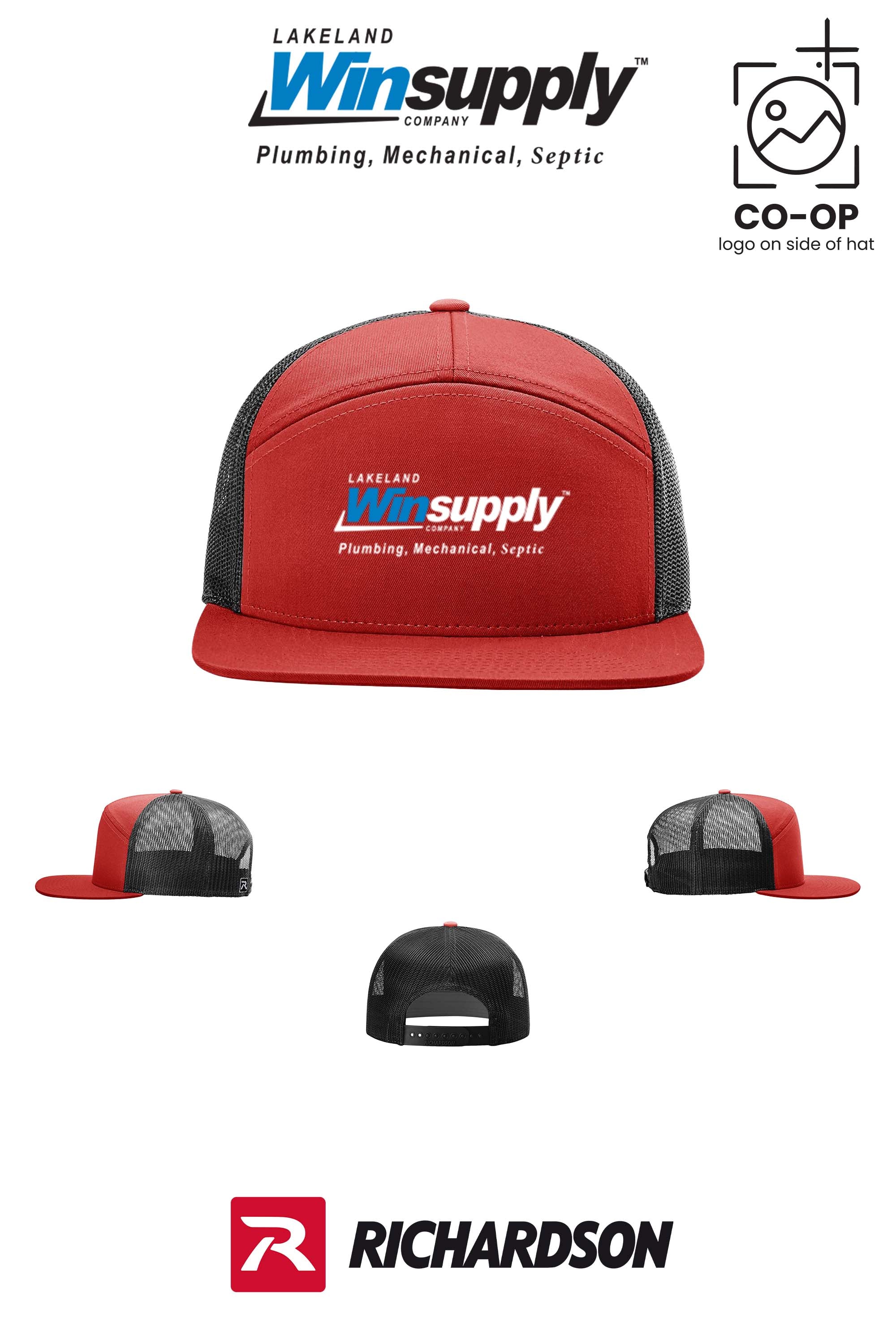 Richardson 168 Seven-Panel Trucker- Lakeland Winsupply