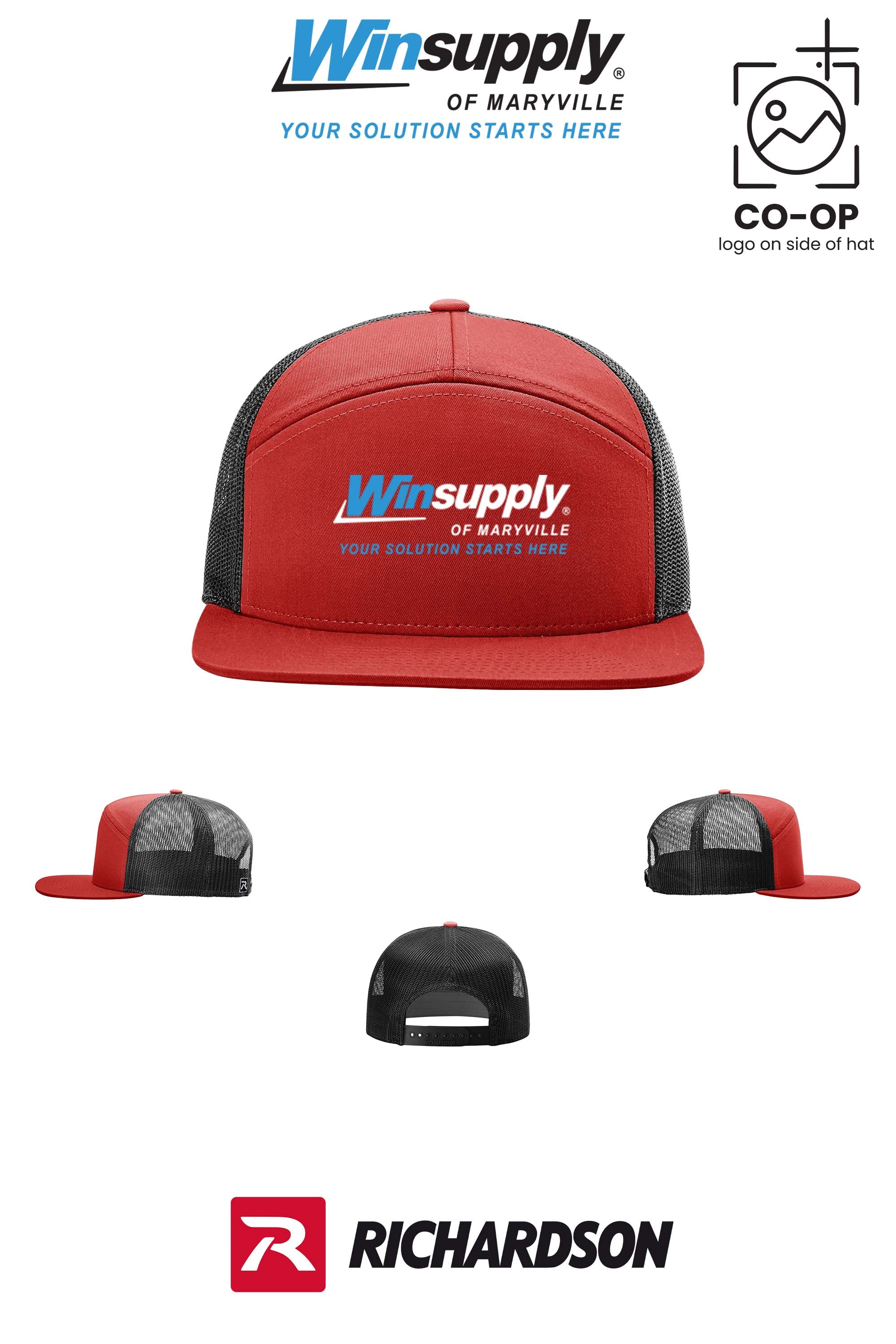 Richardson 168 Seven-Panel Trucker- Winsupply of Maryville
