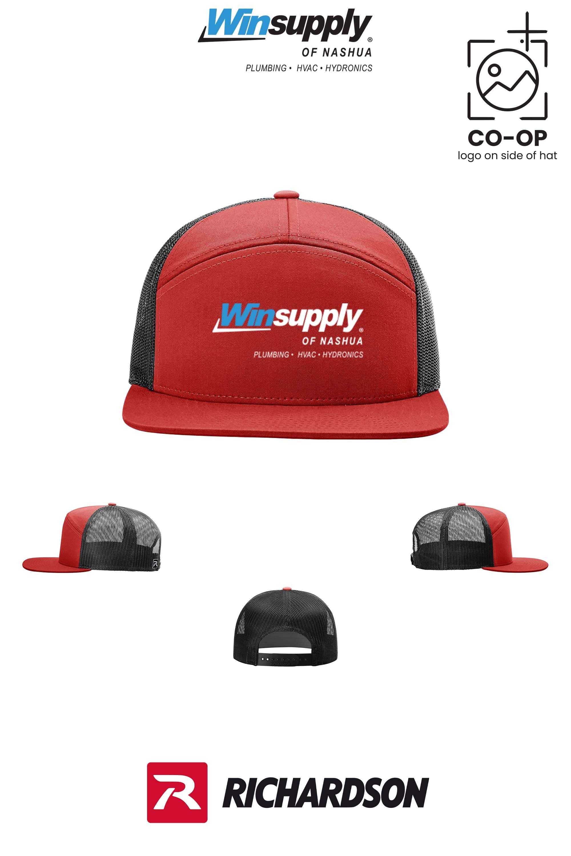 Richardson 168 Seven-Panel Trucker- Winsupply of Nashua