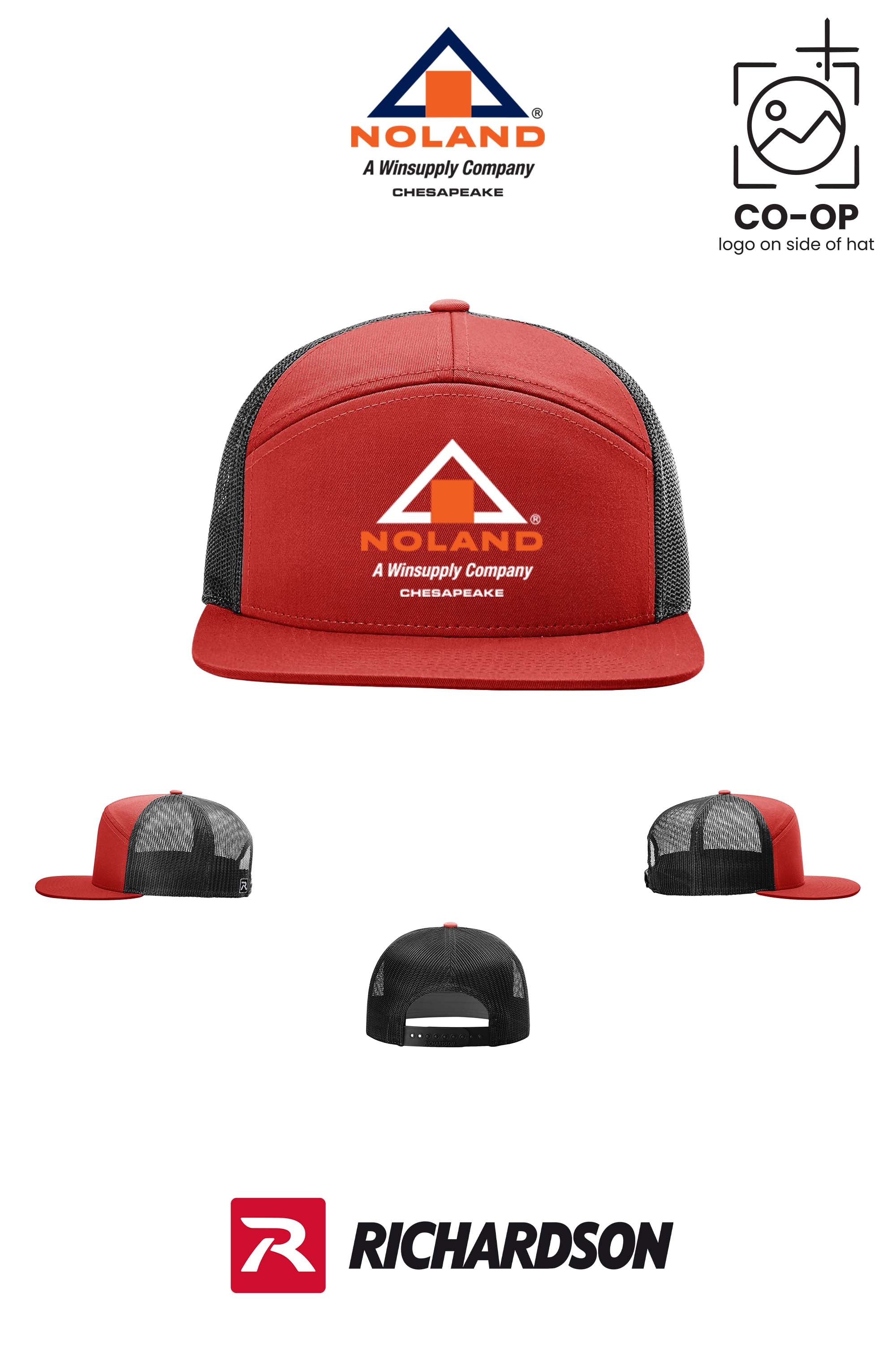 Richardson 168 Seven-Panel Trucker- Noland Company Chesapeake