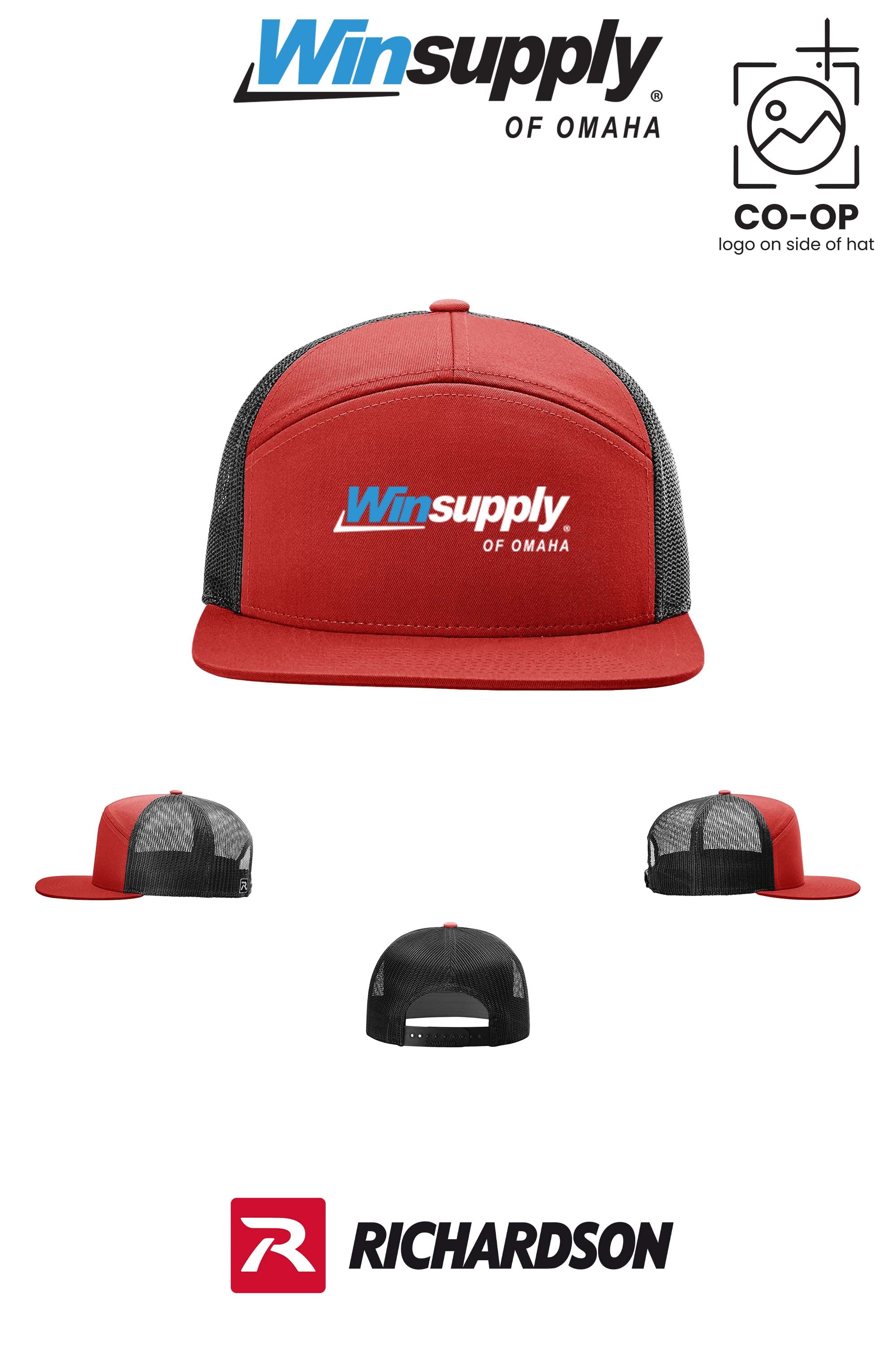 Richardson 168 Seven-Panel Trucker- Winsupply of Omaha