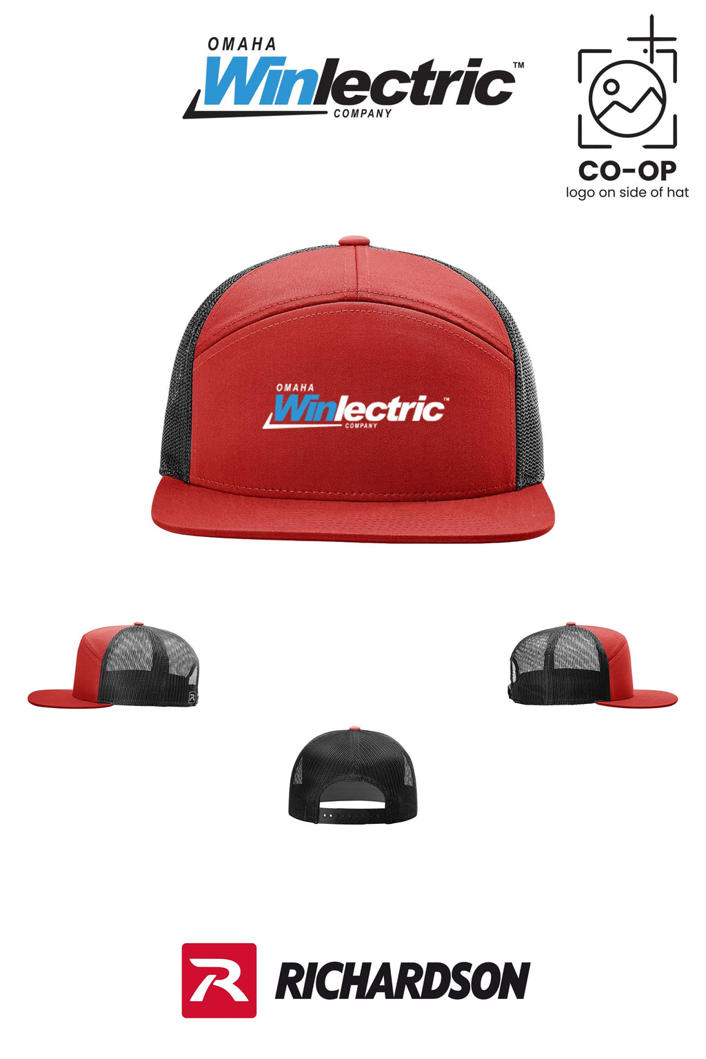 Richardson 168 Seven-Panel Trucker- Omaha Winlectric