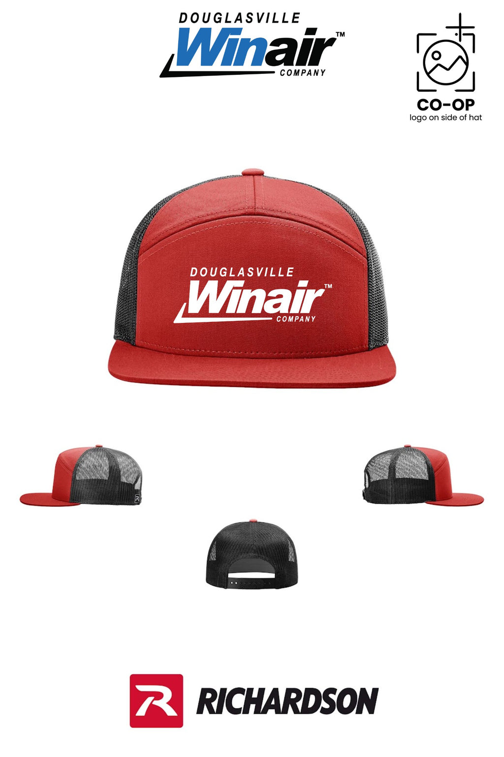 Richardson 168 Seven-Panel Trucker - Douglasville Winair