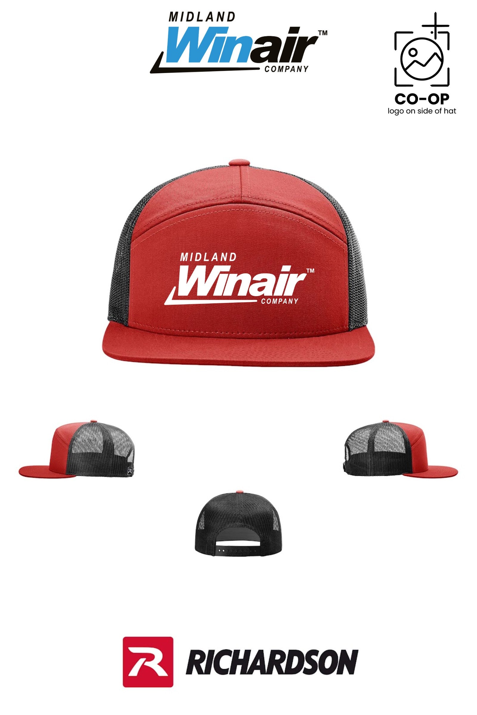 Richardson 168 Seven-Panel Trucker - Midland Winair