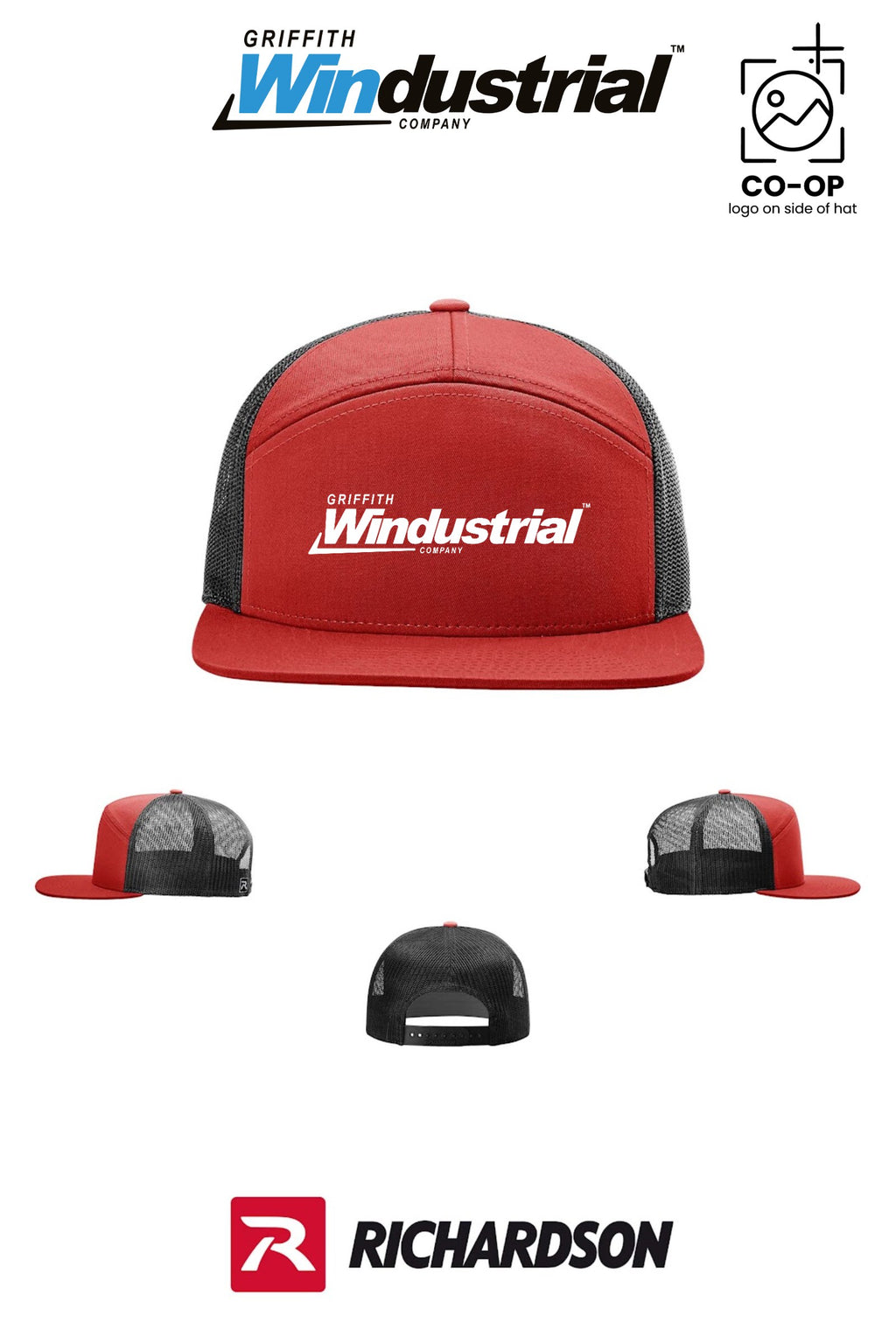 Richardson 168 Seven-Panel Trucker - Griffith Windustrial