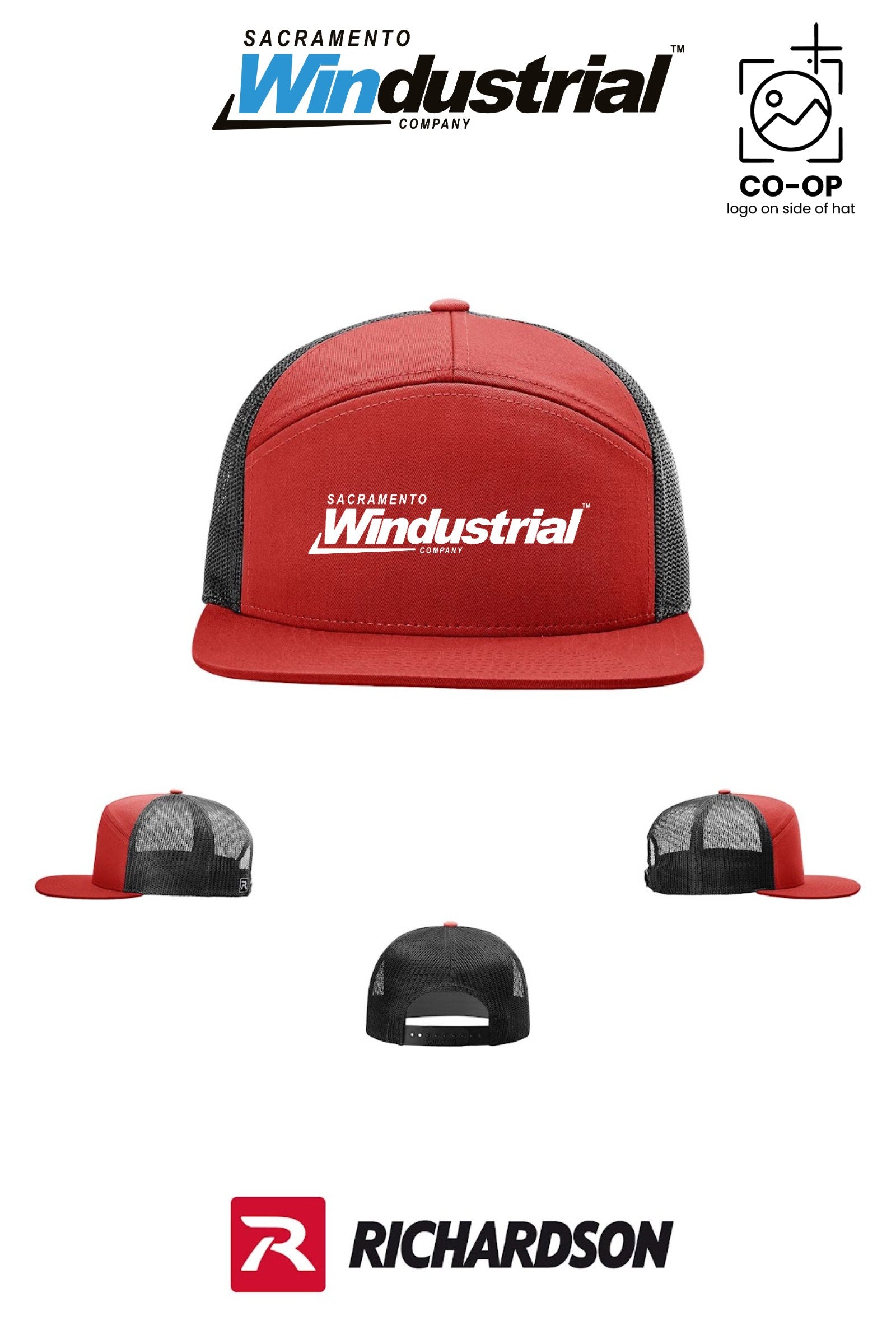 Richardson 168 Seven-Panel Trucker - Sacramento Windustrial