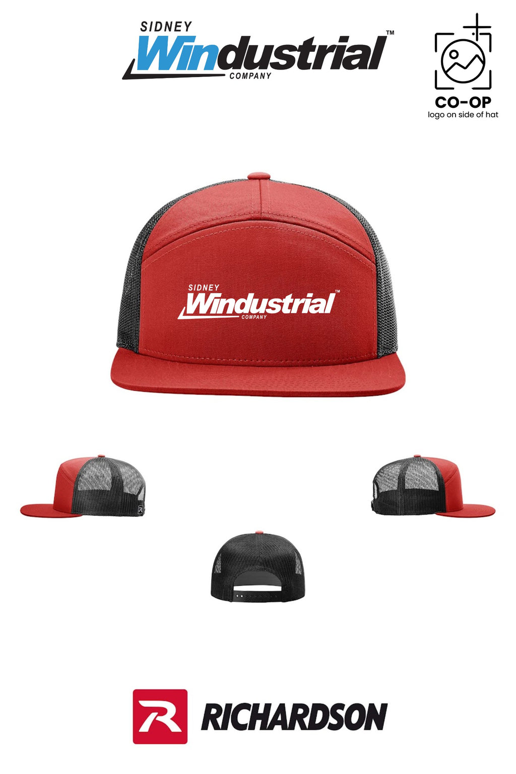 Richardson 168 Seven-Panel Trucker - Sidney Windustrial