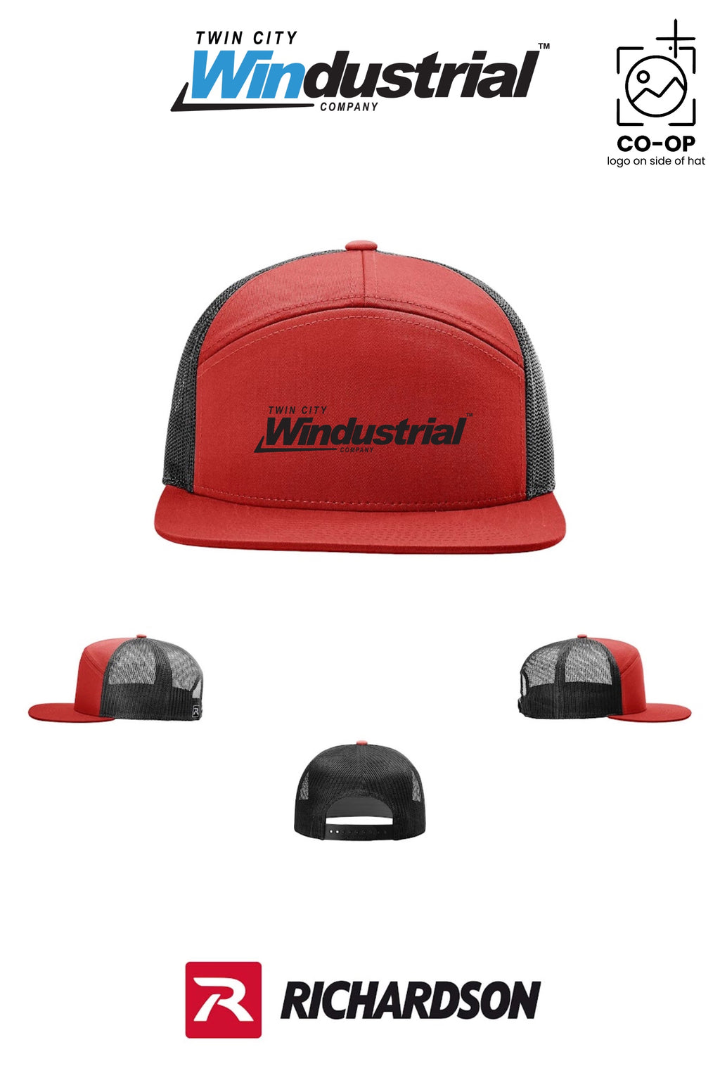 Richardson 168 Seven-Panel Trucker - Twin City Windustrial