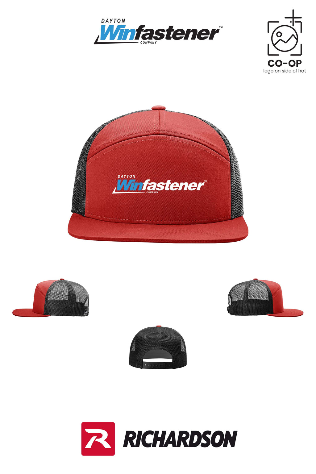 Richardson 168 Seven-Panel Trucker - Dayton Winfastener