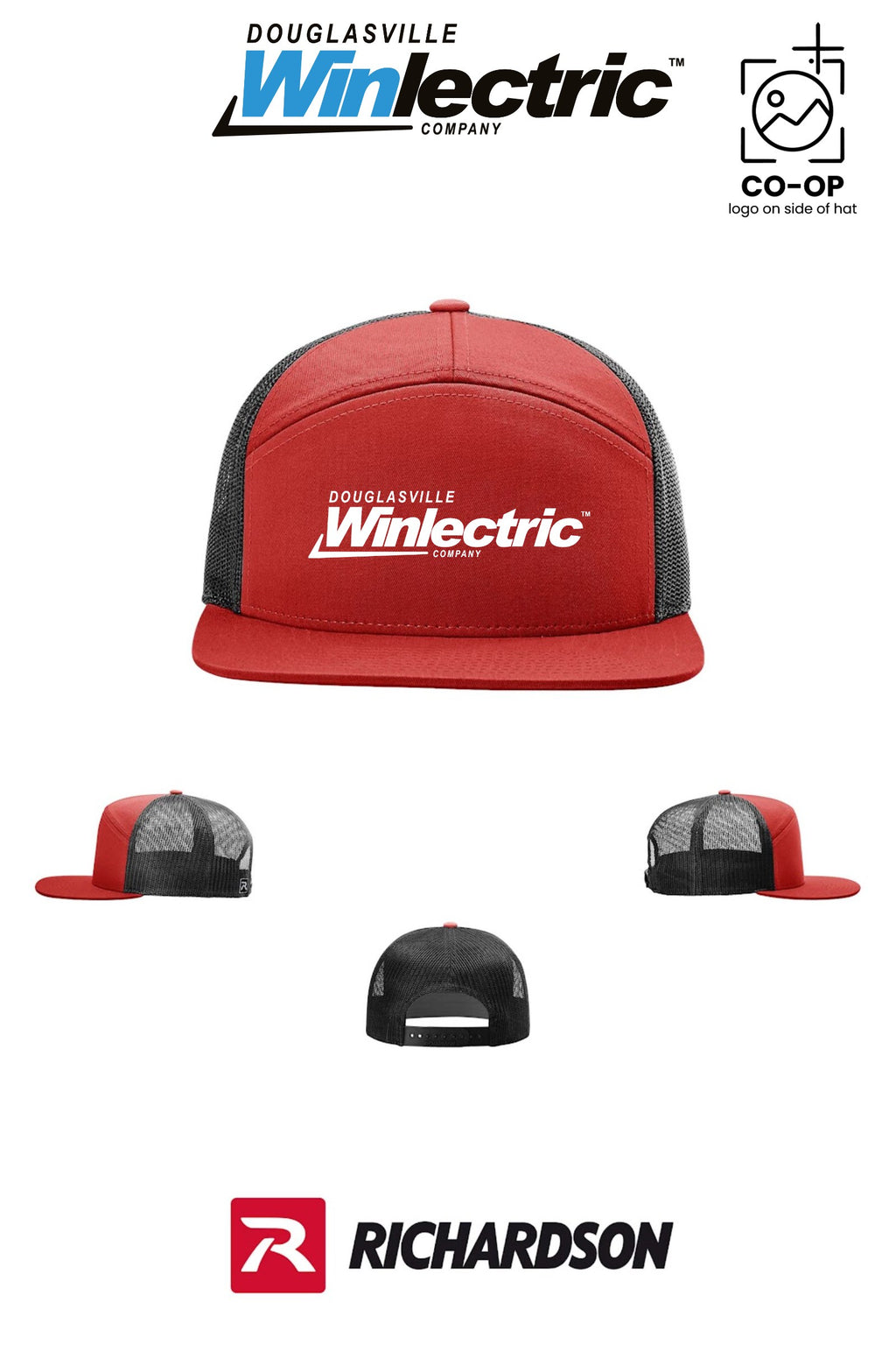 Richardson 168 Seven-Panel Trucker - Douglasville Winlectric