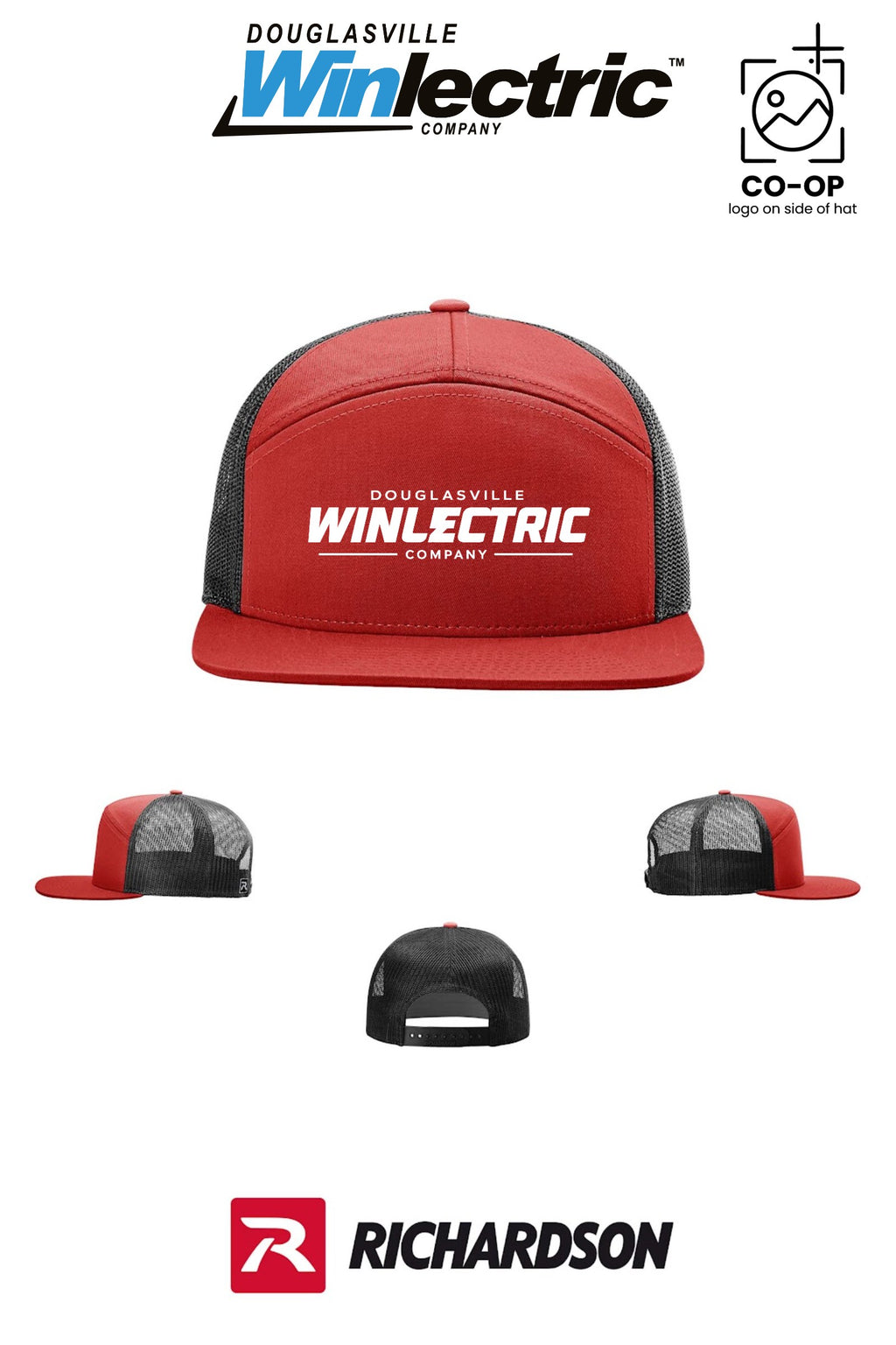 Richardson 168 Seven-Panel Trucker - Douglasville Winlectric