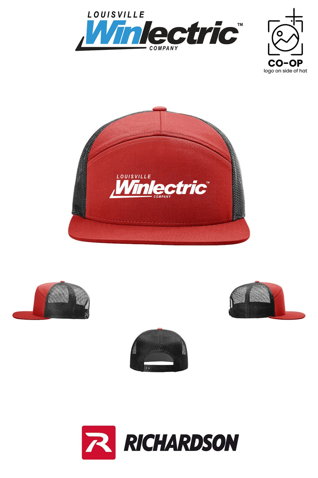 Richardson 168 Seven-Panel Trucker - Louisville Winlectric