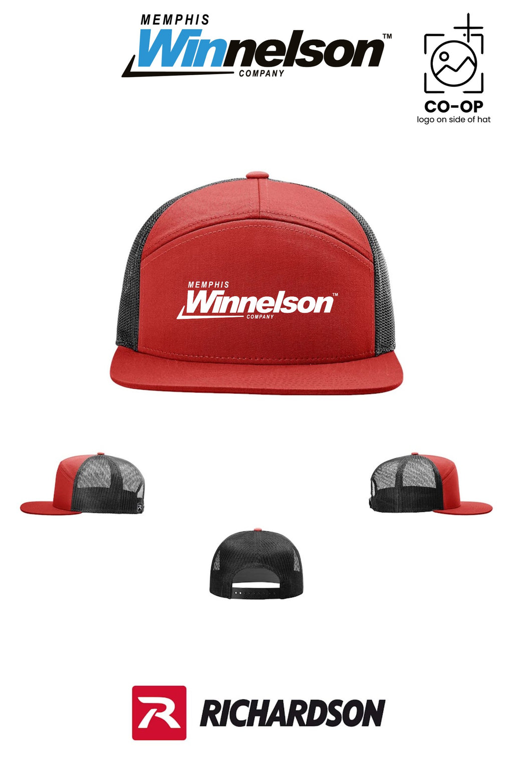Richardson 168 Seven-Panel Trucker - Memphis Winnelson