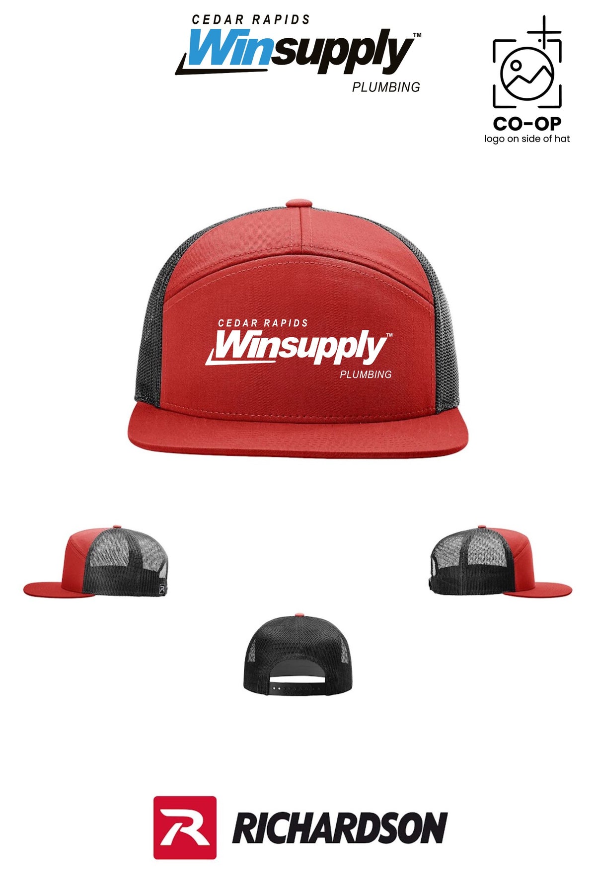 Richardson 168 Seven-Panel Trucker - Cedar Rapids Winsupply