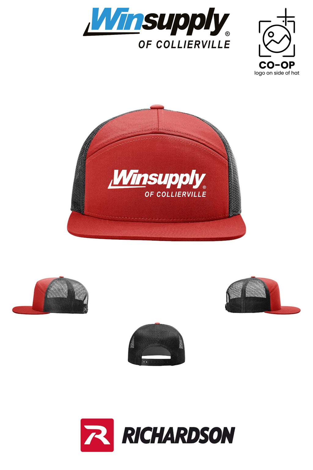 Richardson 168 Seven-Panel Trucker - Winsupply of Collierville