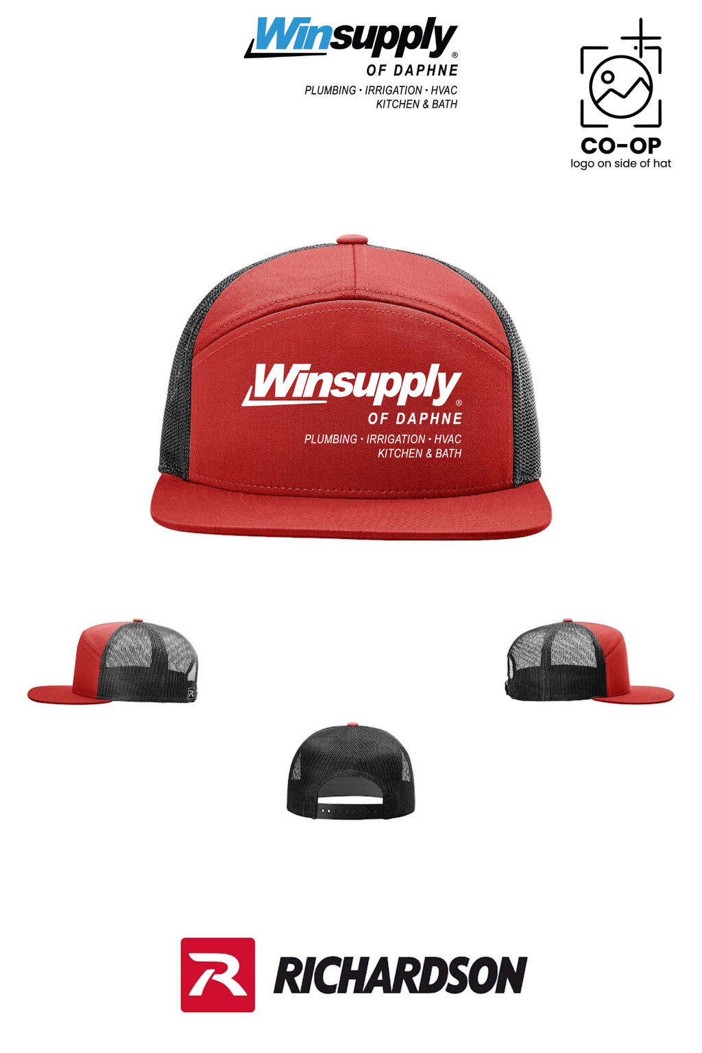 Richardson 168 Seven-Panel Trucker - Winsupply of Daphne