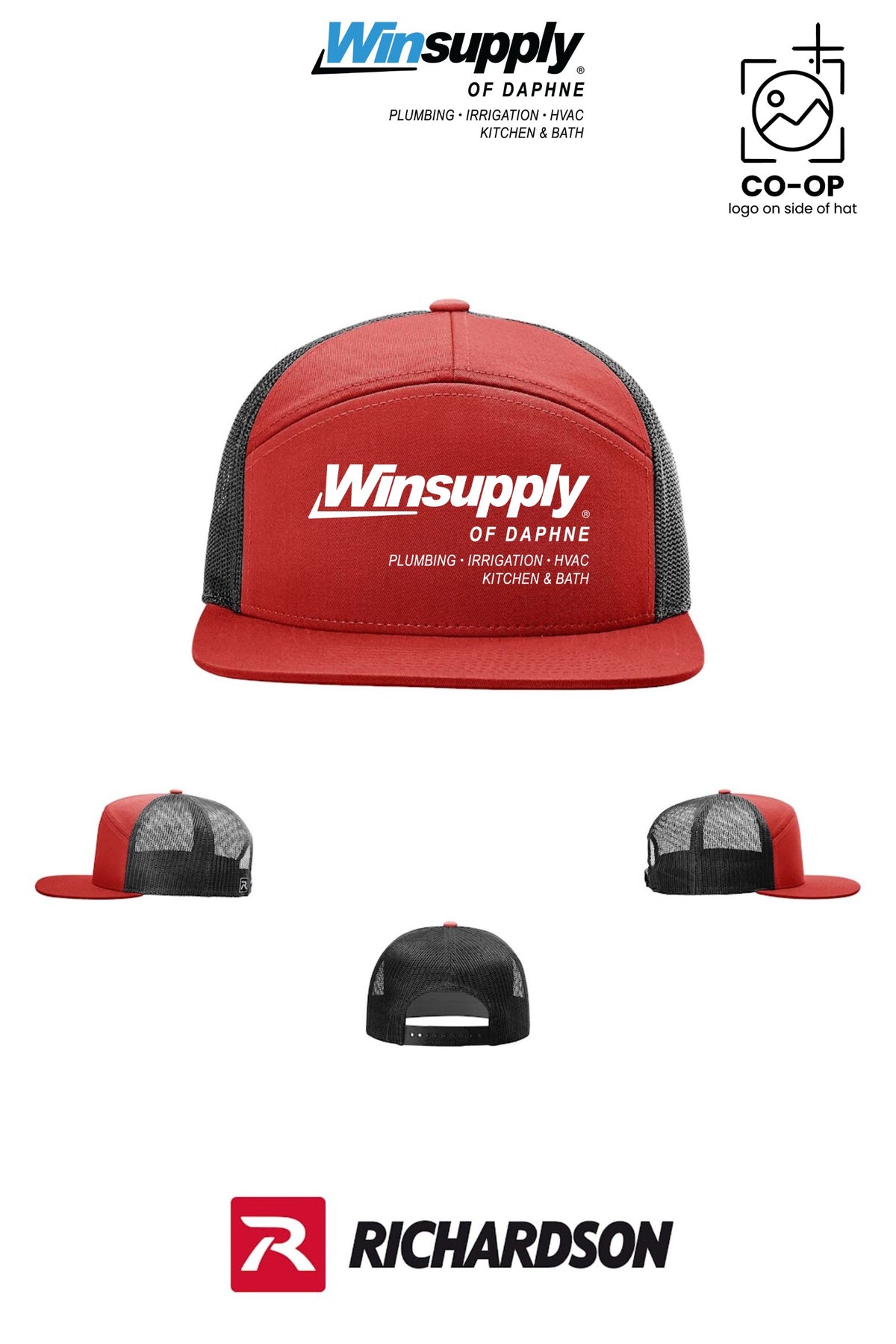 Richardson 168 Seven-Panel Trucker - Winsupply of Daphne