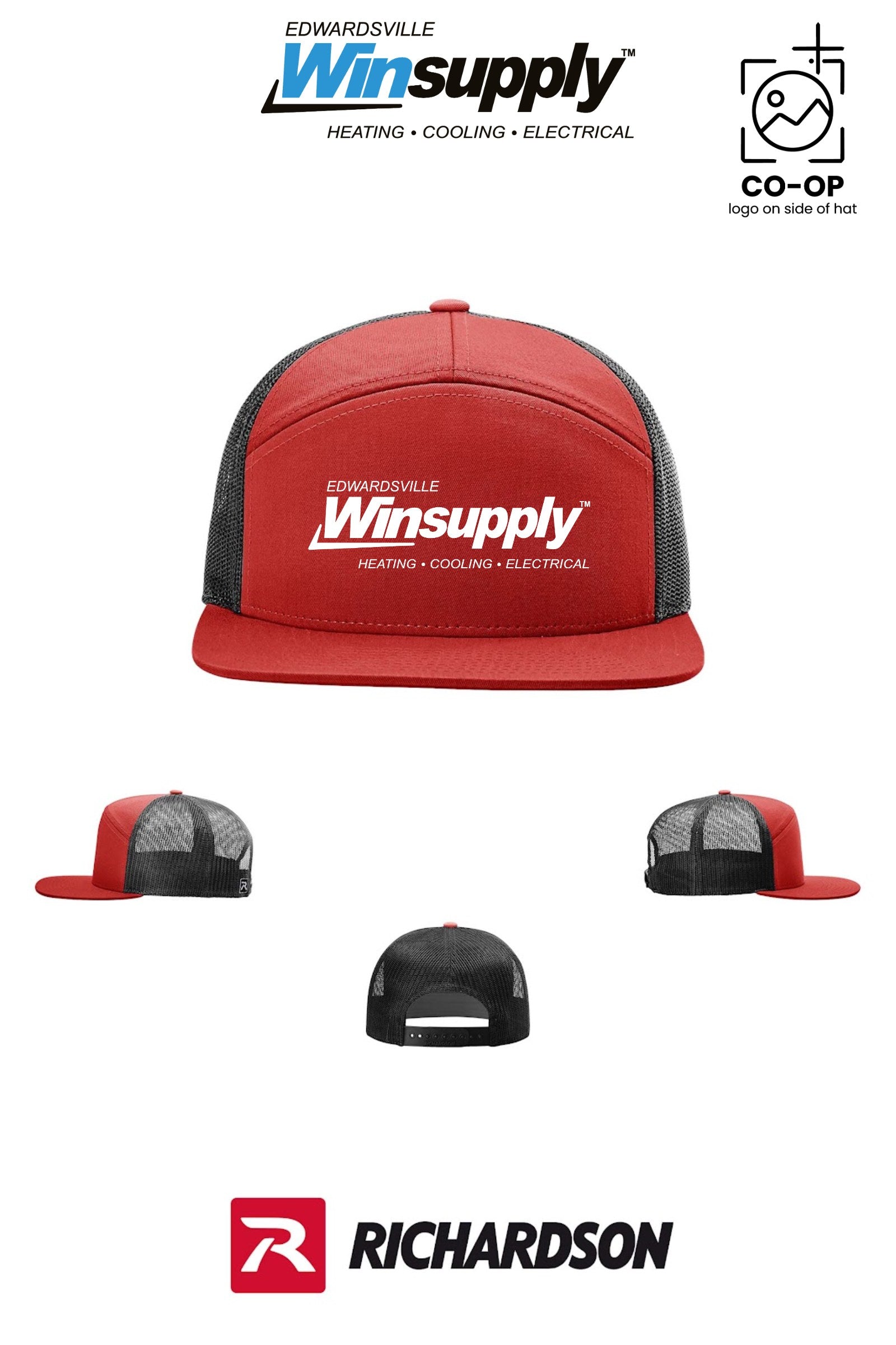Richardson 168 Seven-Panel Trucker - Edwardsville Winsupply