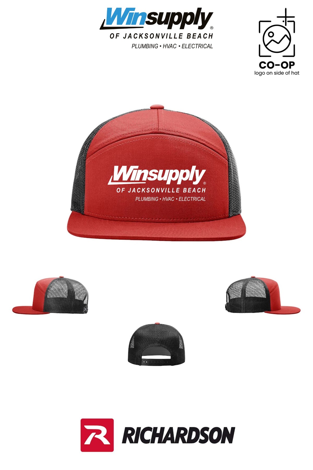 Richardson 168 Seven-Panel Trucker - Winsupply Jacksonville Beach