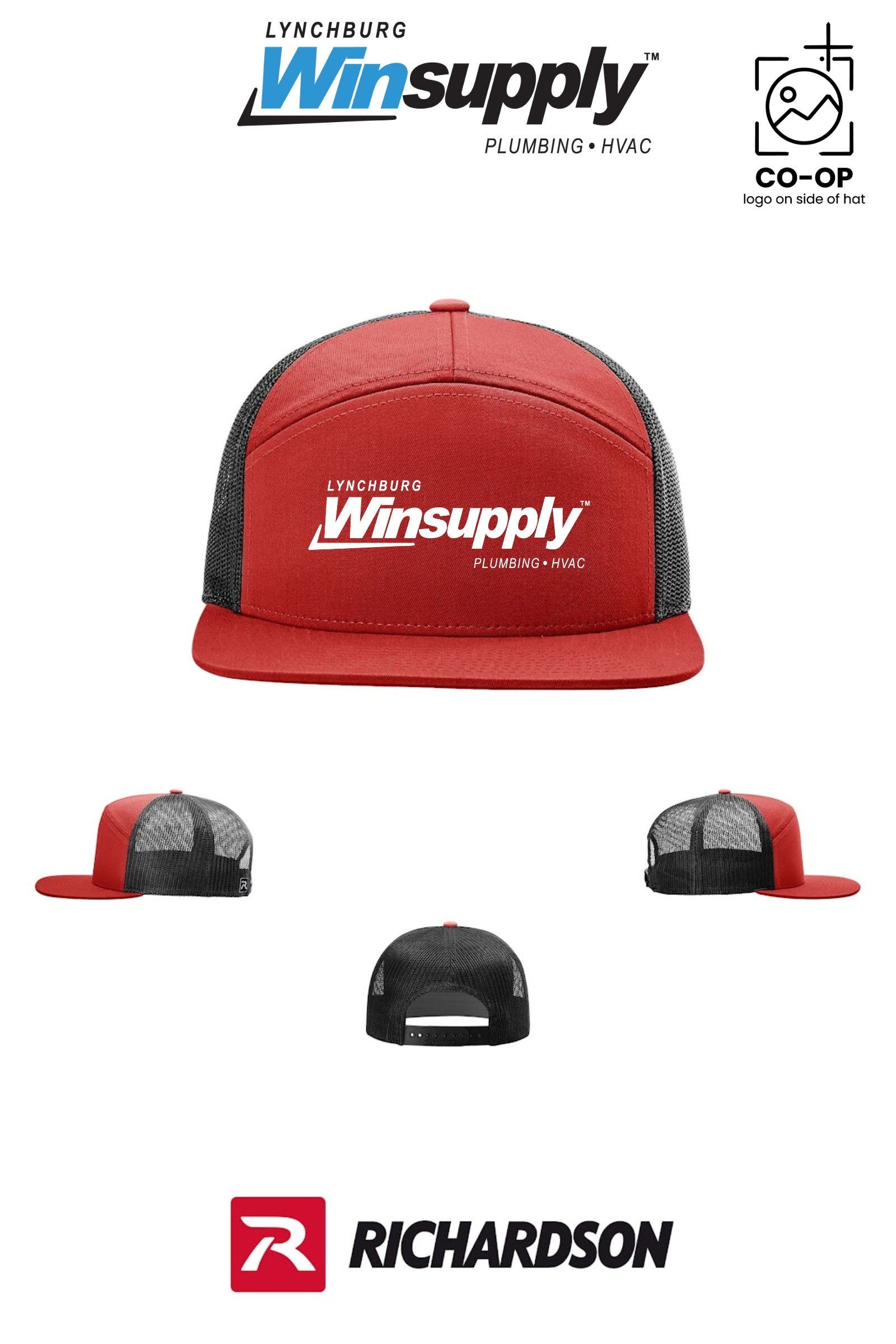 Richardson 168 Seven-Panel Trucker - Lynchburg Winsupply
