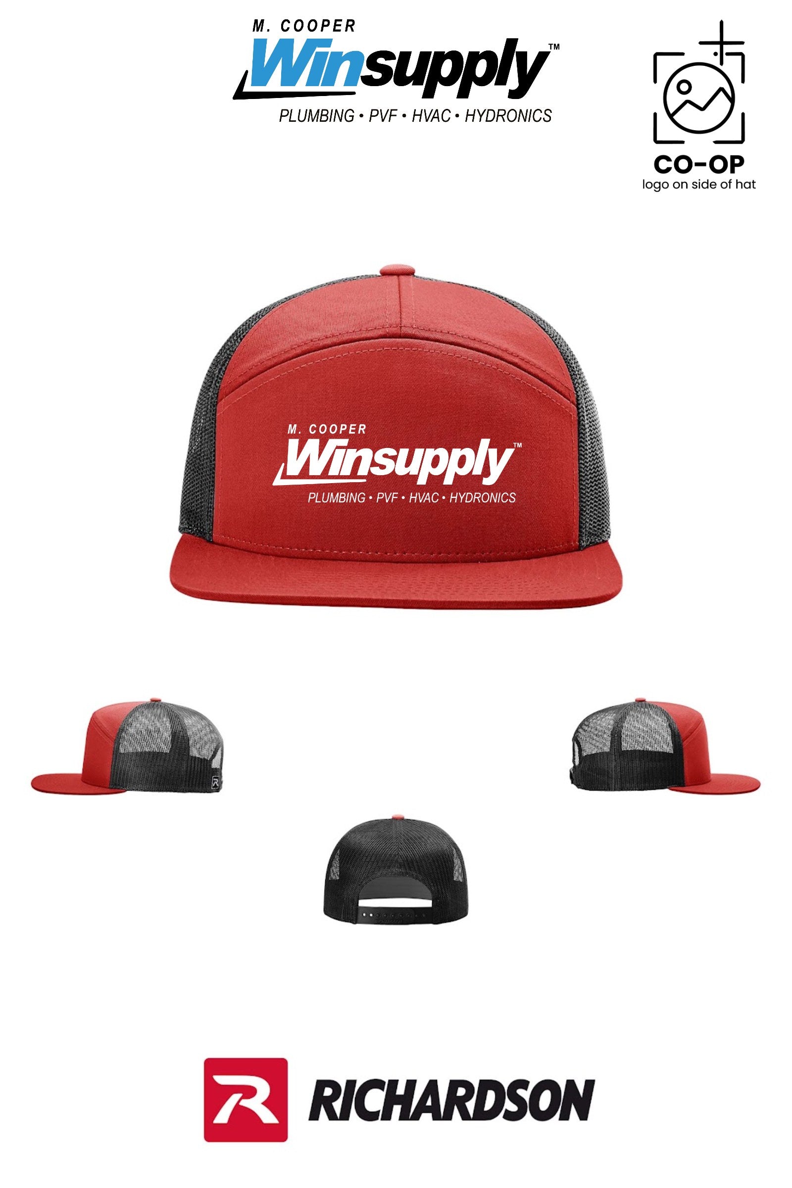 Richardson 168 Seven-Panel Trucker - M. Cooper Winsupply Co.