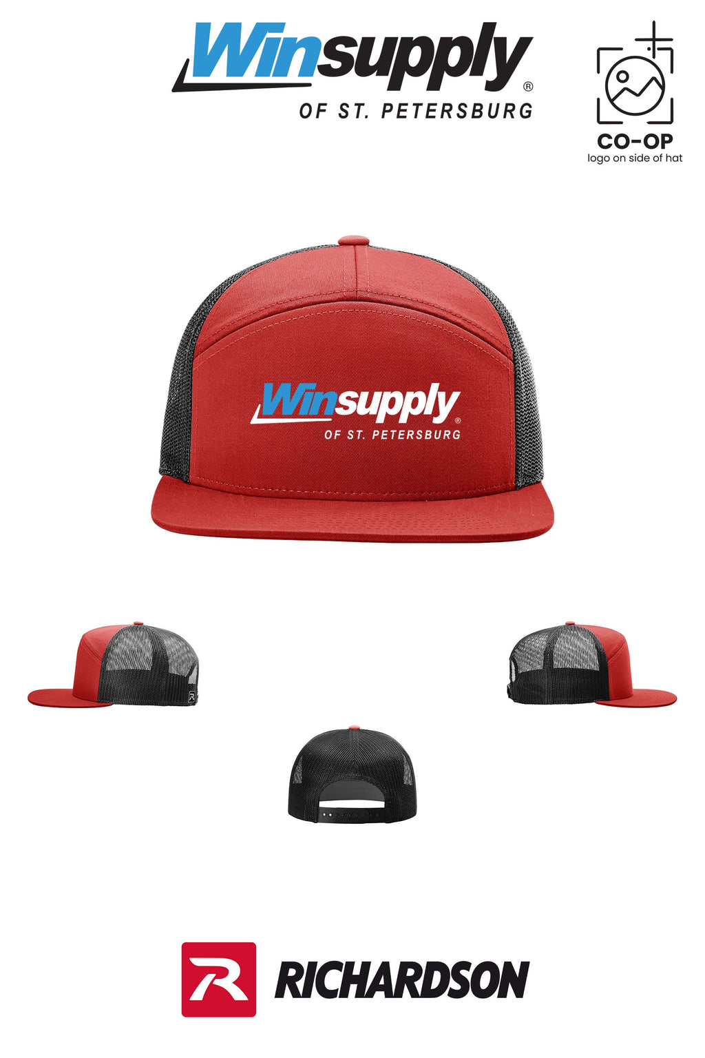 Richardson 168 Seven-Panel Trucker - Winsupply of St. Petersburg