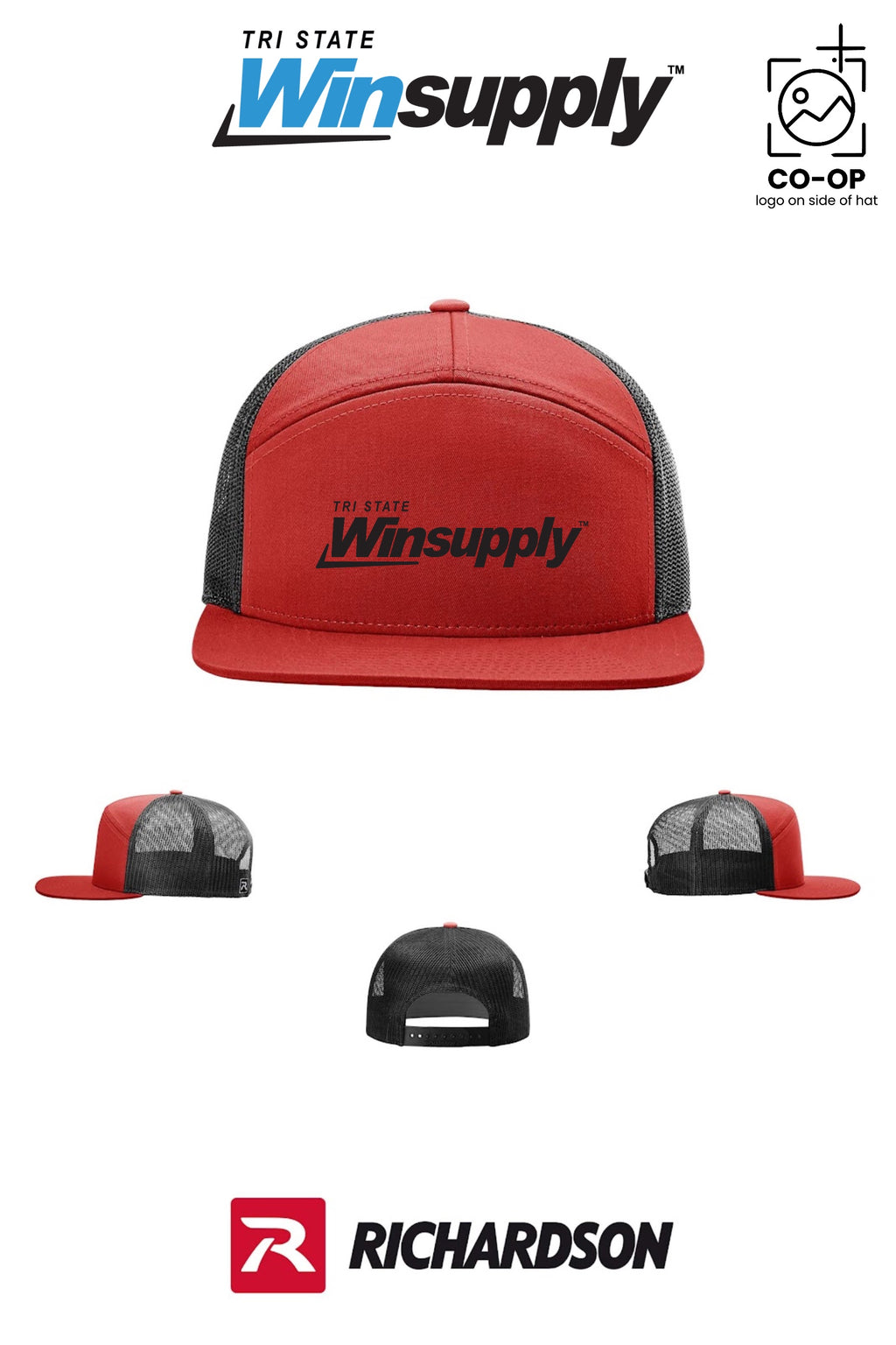 Richardson 168 Seven-Panel Trucker - Tri-State Winsupply