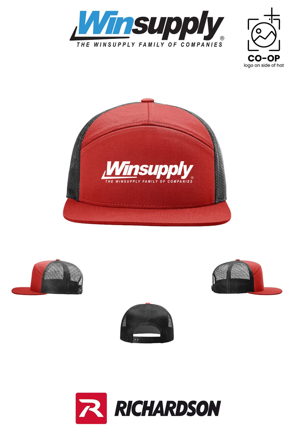 Richardson 168 Seven-Panel Trucker - Winsupply of West Hartford