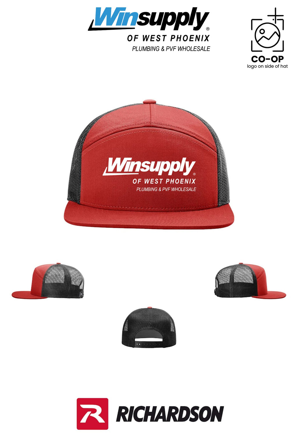 Richardson 168 Seven-Panel Trucker - Winsupply of West Phoenix