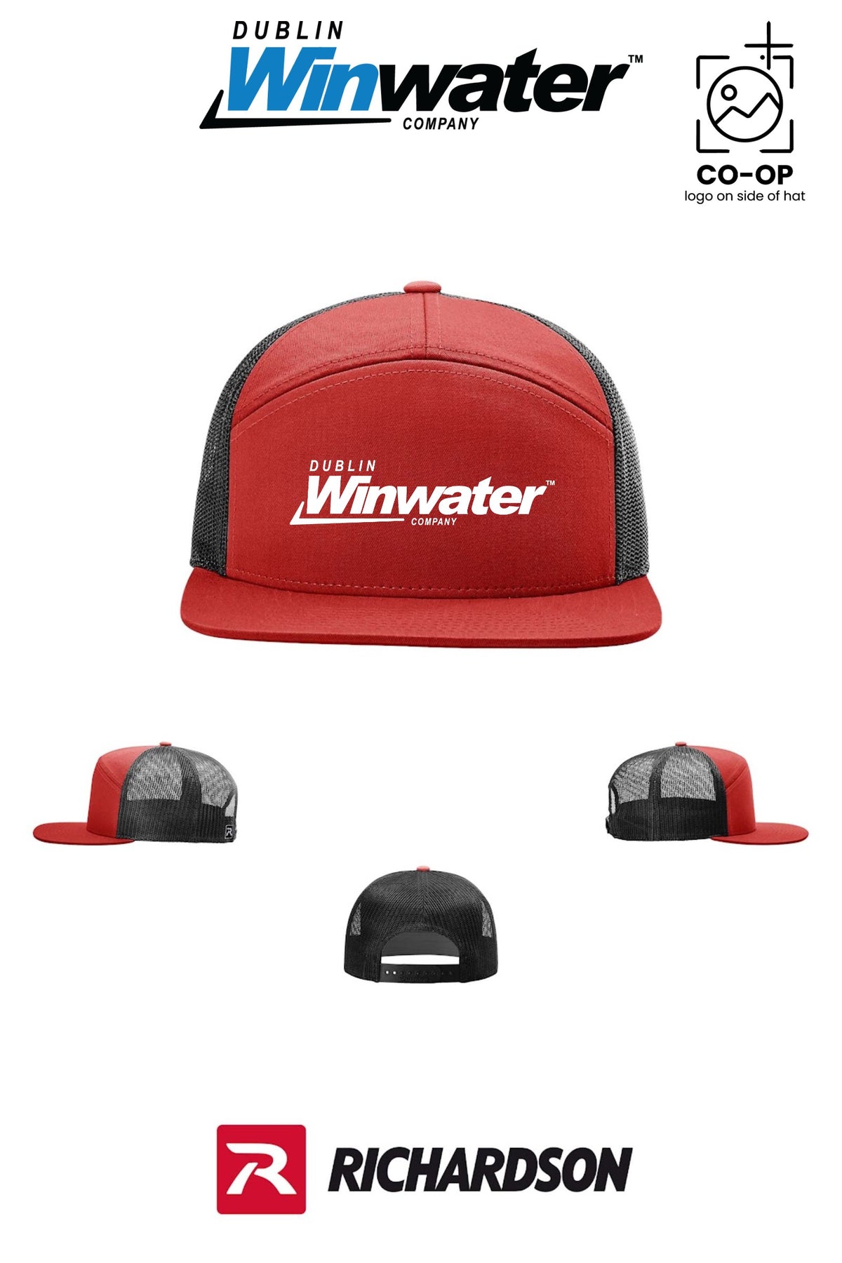 Richardson 168 Seven-Panel Trucker - Dublin Winwater