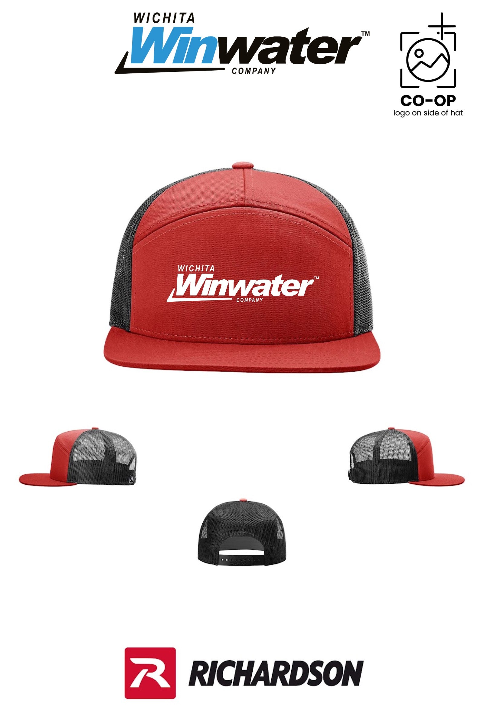 Richardson 168 Seven-Panel Trucker - Wichita Winwater